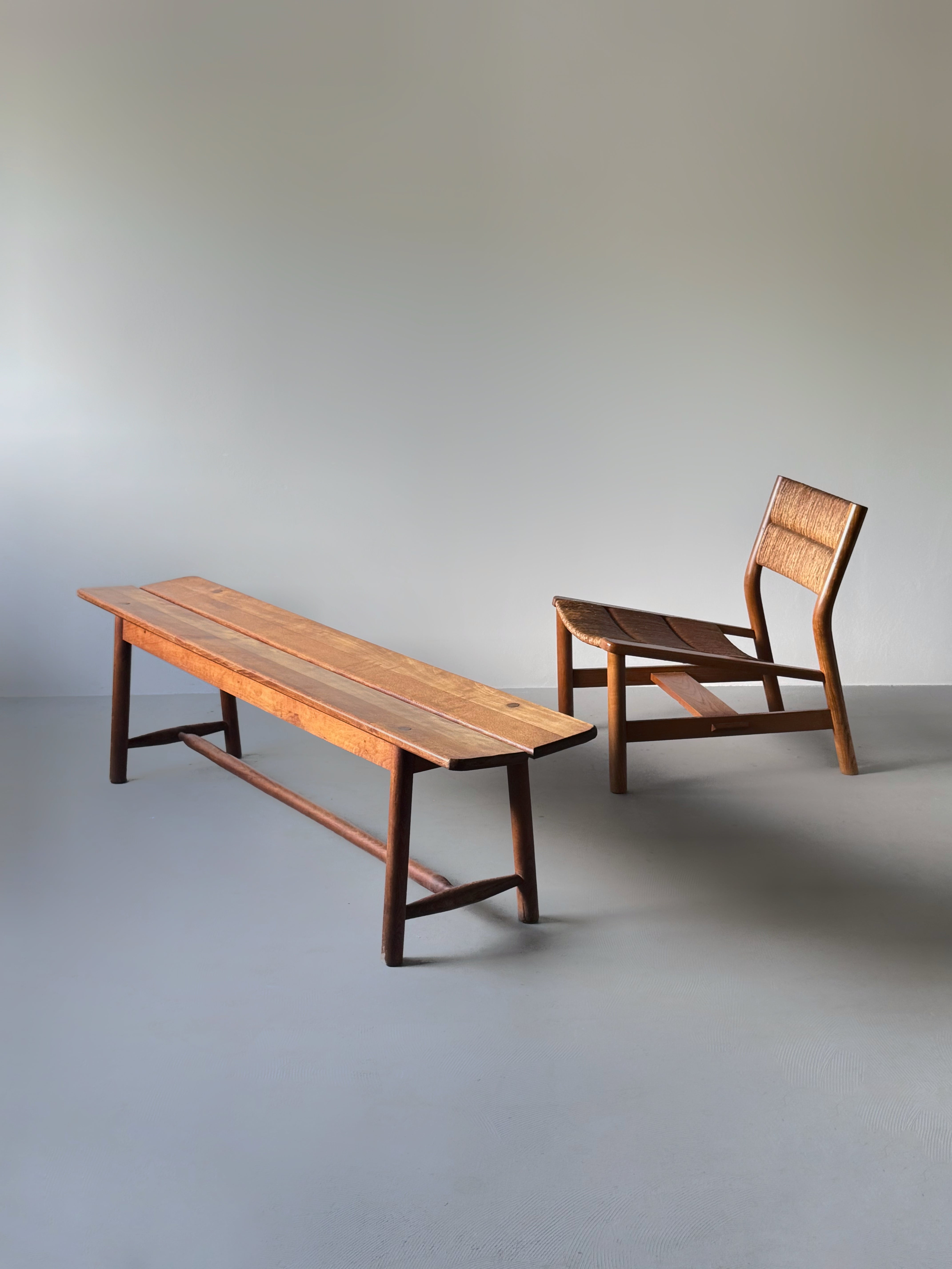 Large bench by Pierre Gautier Delaye, France 1950