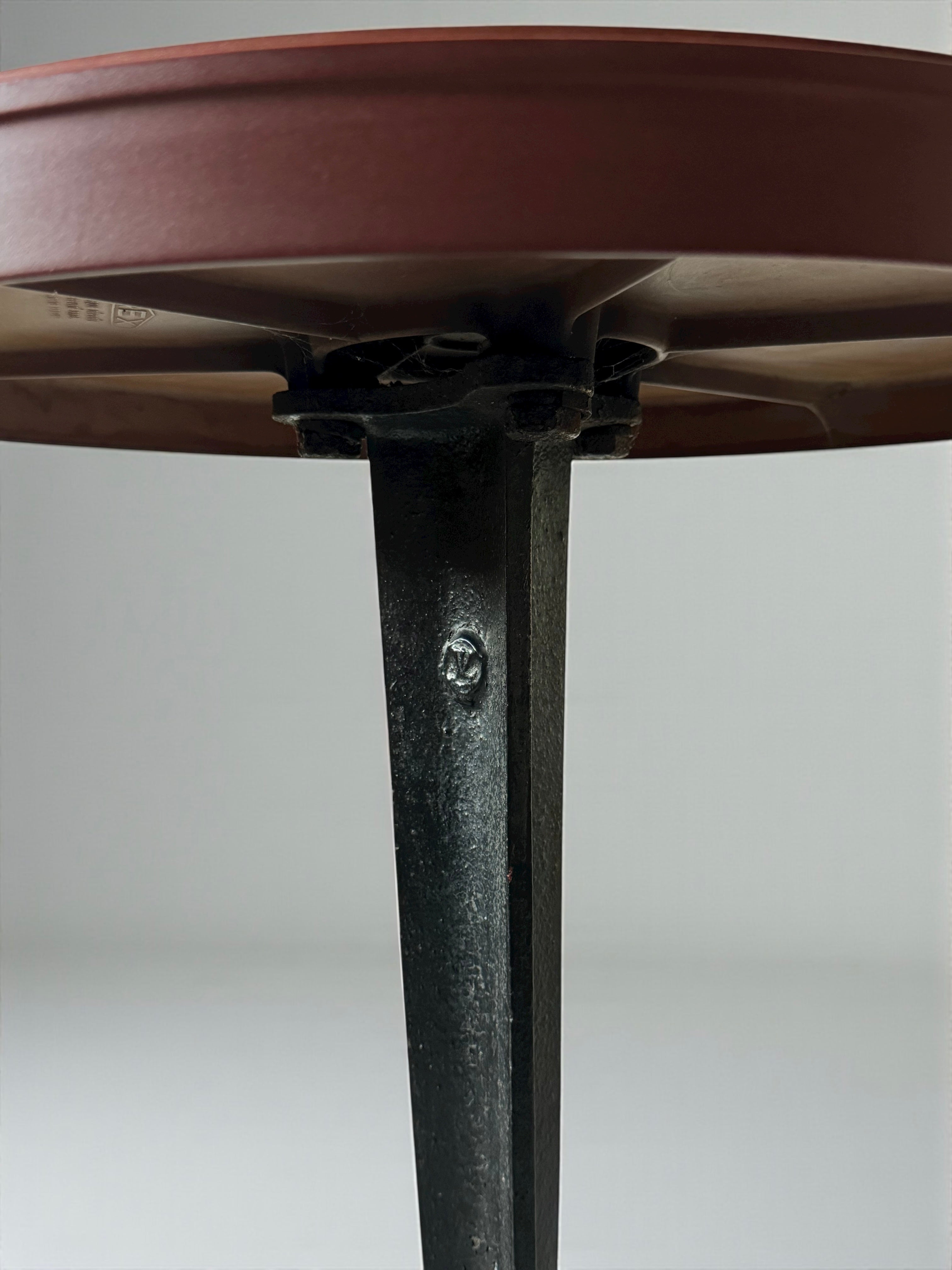 Louis Vuitton Cast Iron Bistro Table with Bakelite top, France 1930s