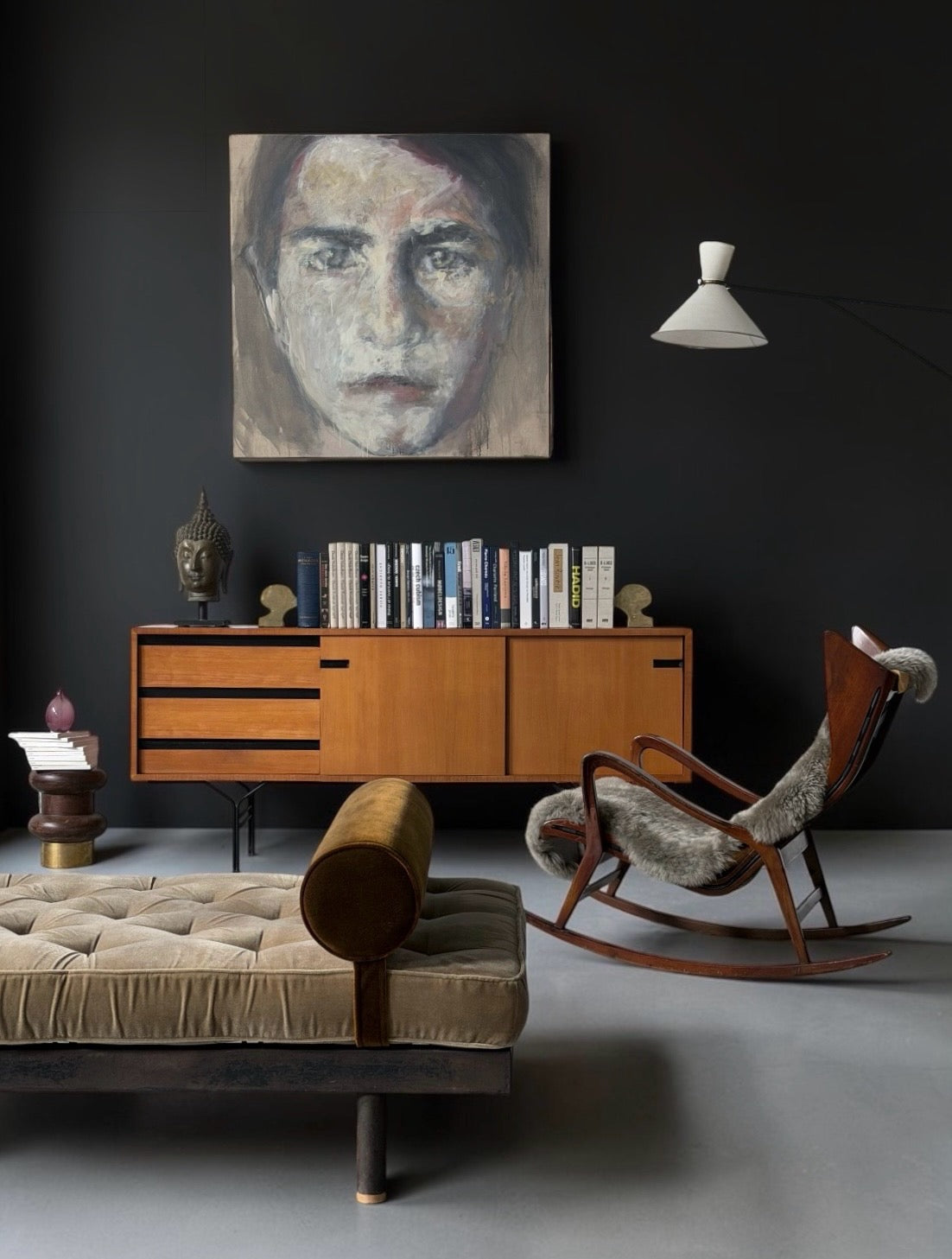 Pair of Sculptural Brass Profile Bookends
