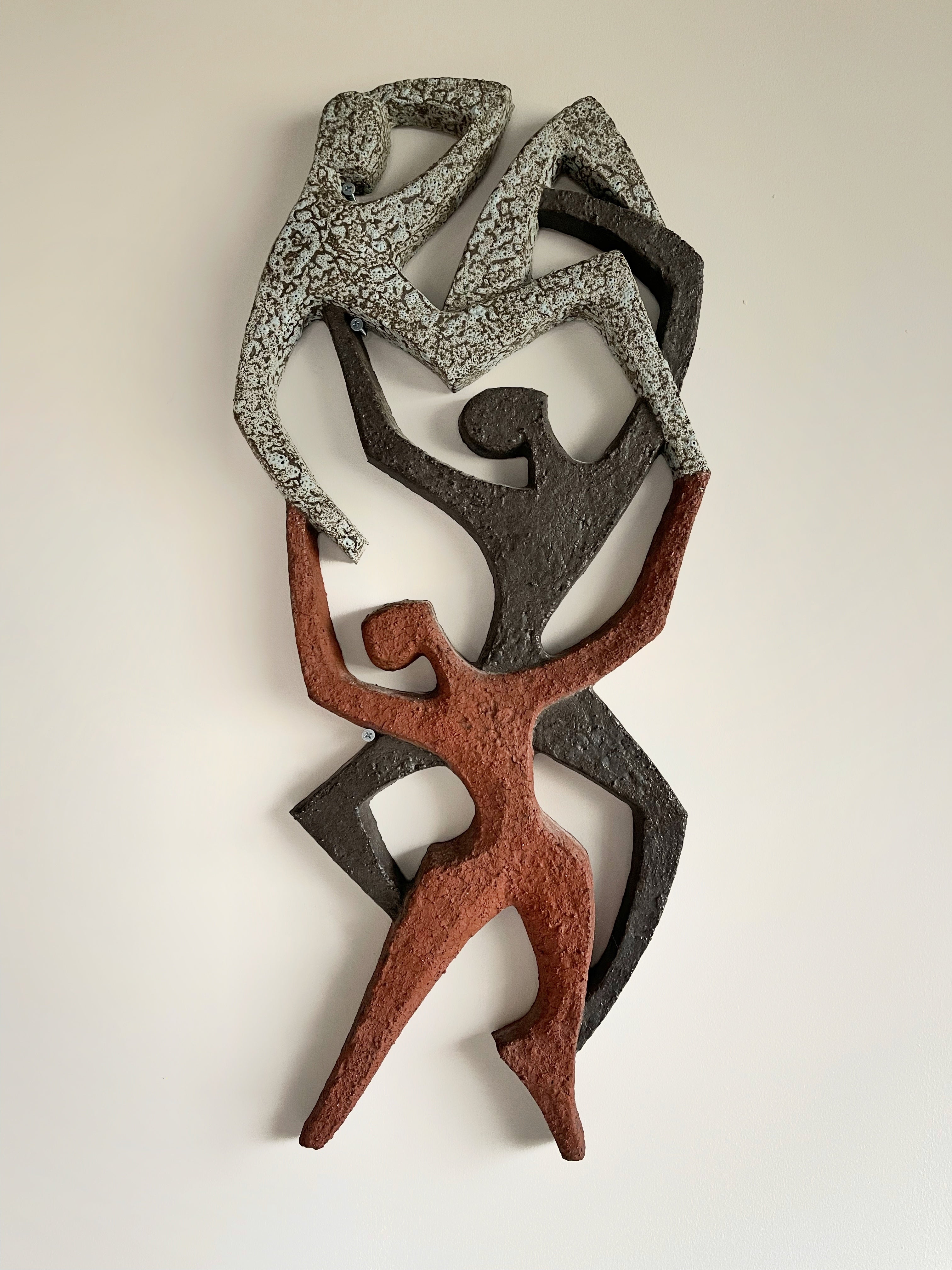 Pair of Wall sculptures by Joop Puntman for AMHA, 1960s