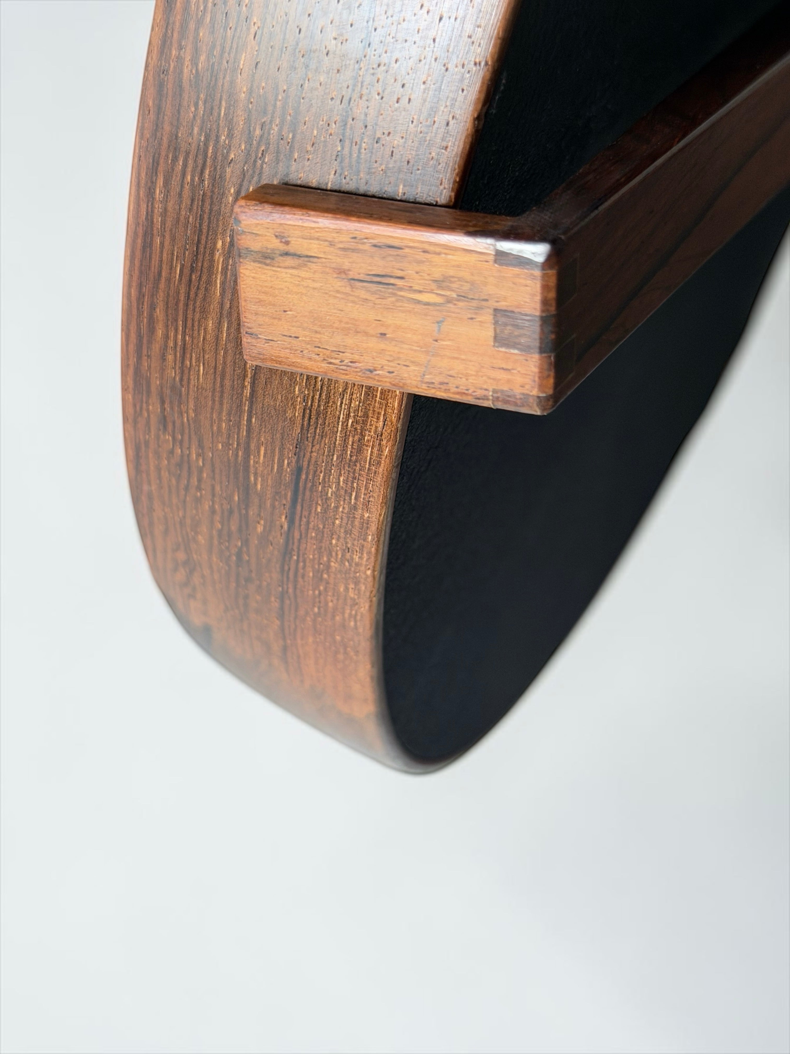 Rosewood Table Mirror by Uno & Östen Kristiansson for Luxus, Sweden 1960s