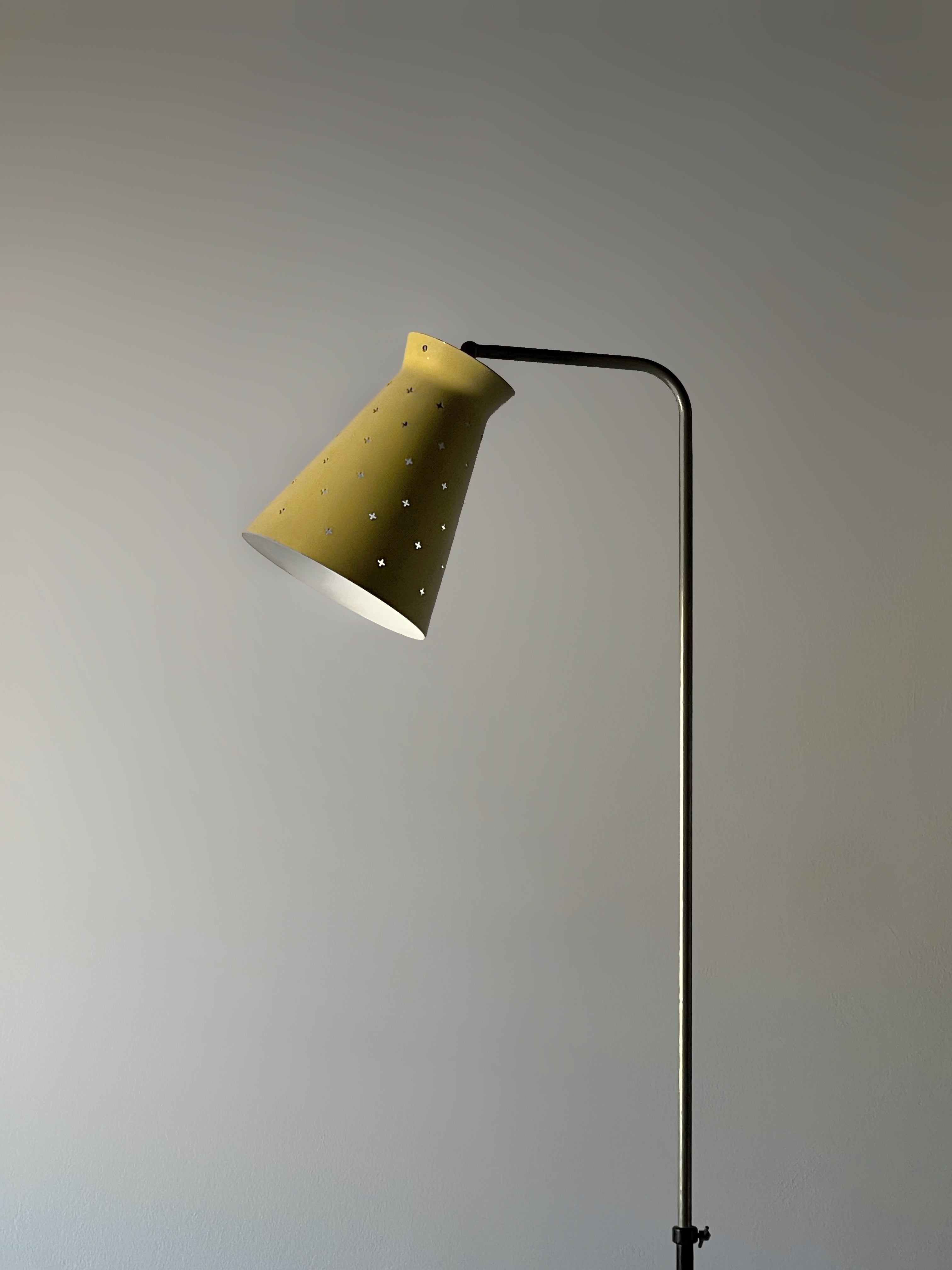 Dutch adjustable floor lamp, Netherlands 1950s