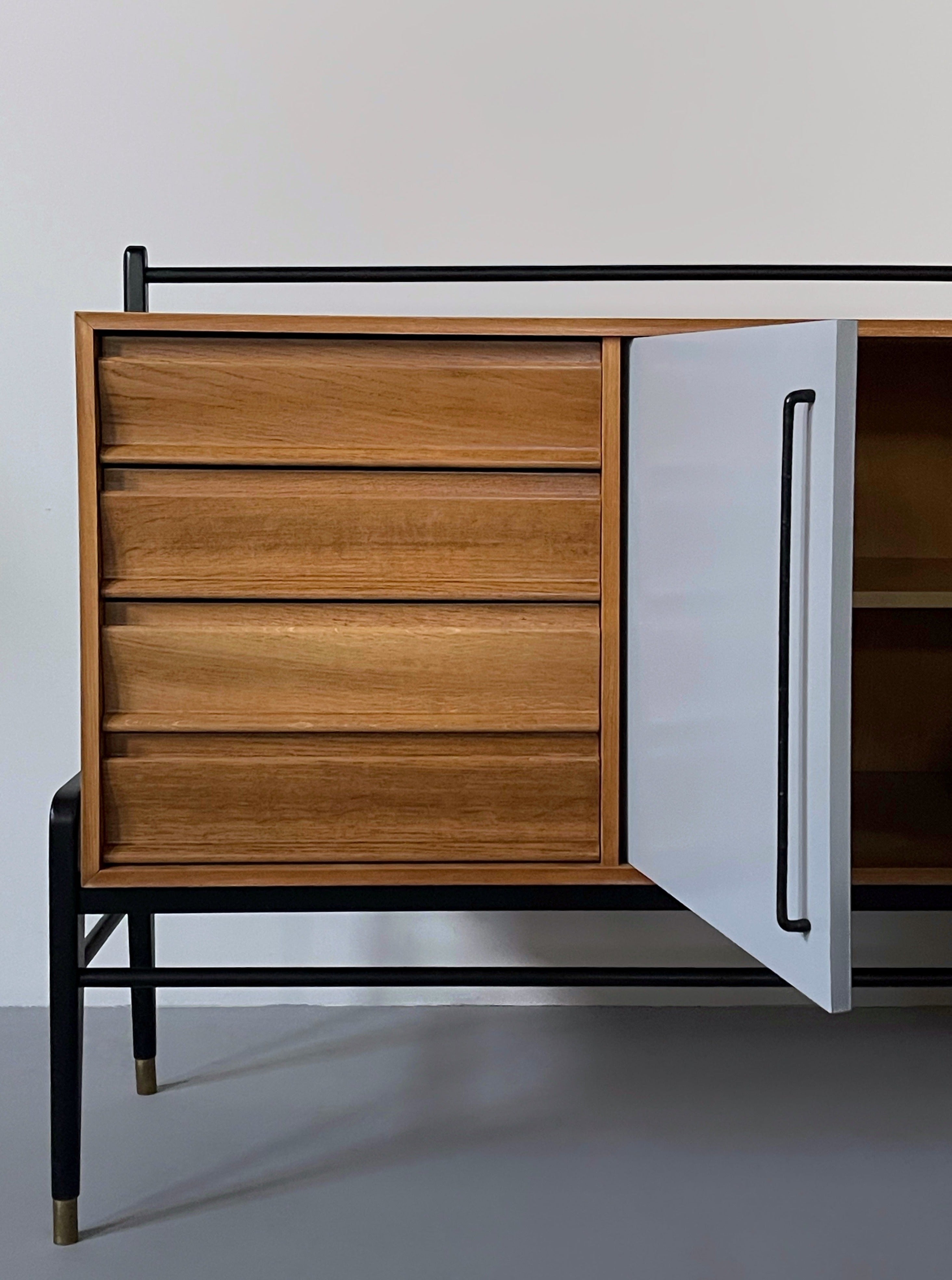 Cabinet in oak, Belgium 1960s