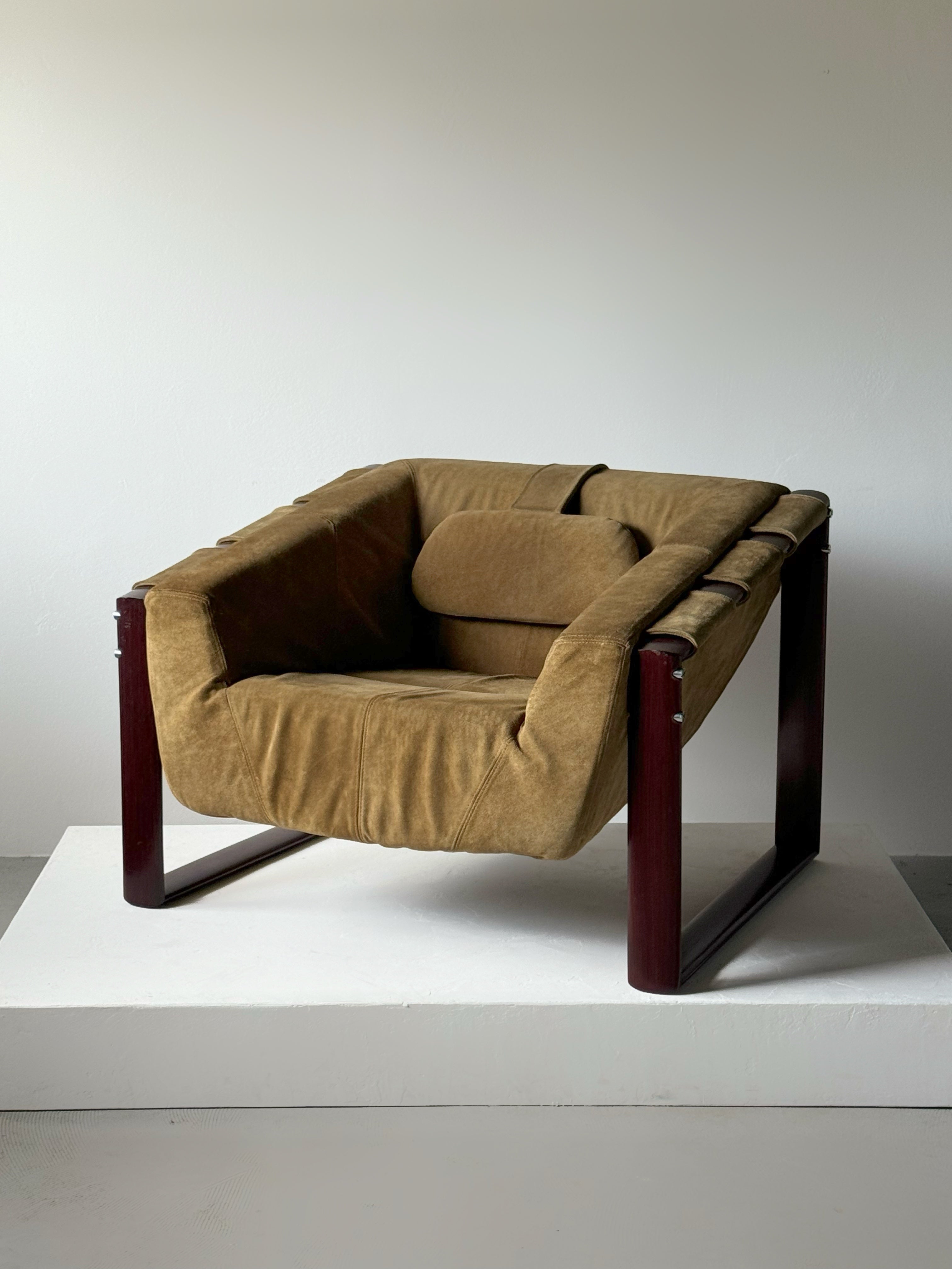 Brazilian Rosewood Lounge Chair by Percival Lafer