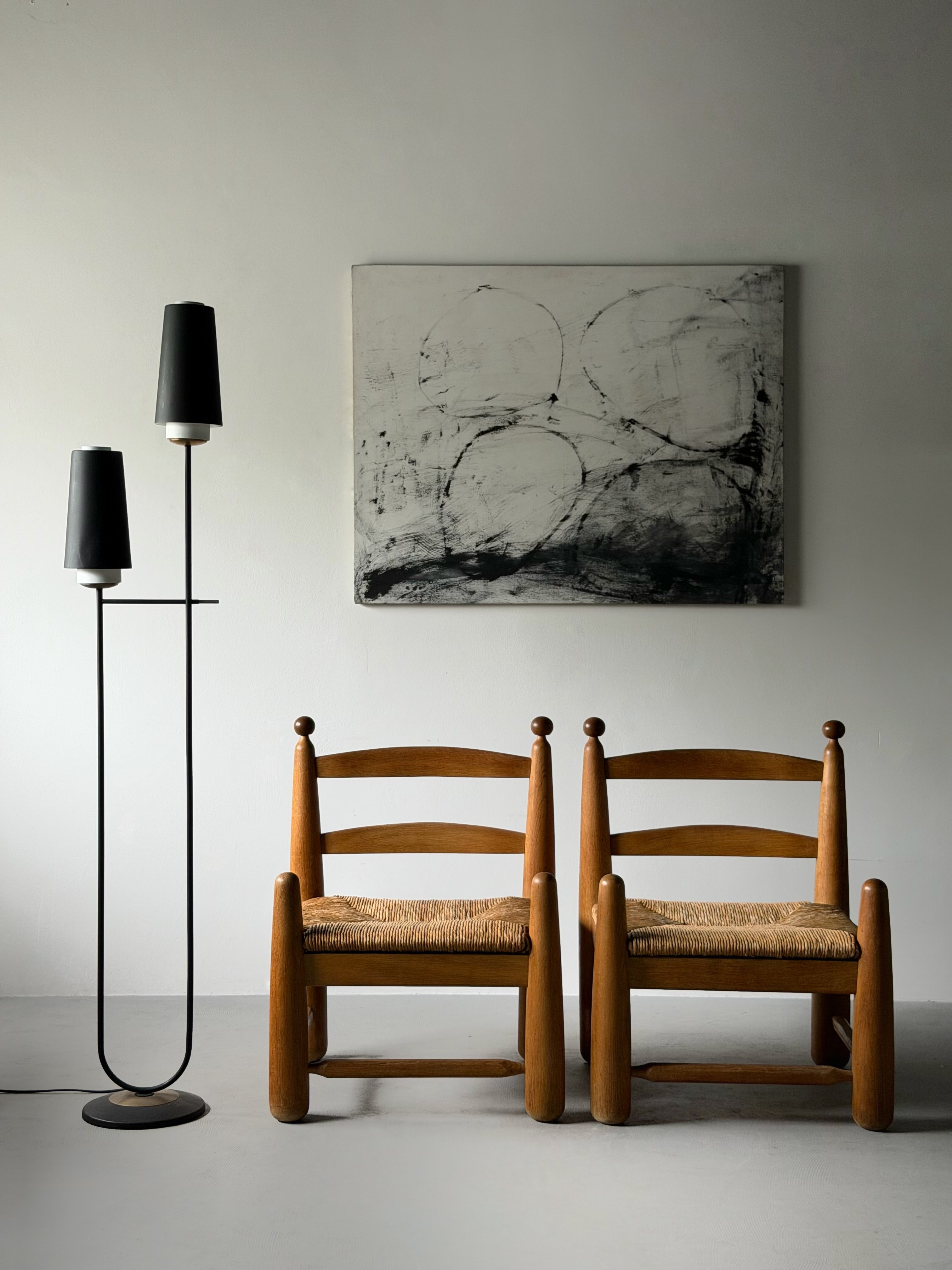 Maison Arlus Floor Lamp, France 1960s