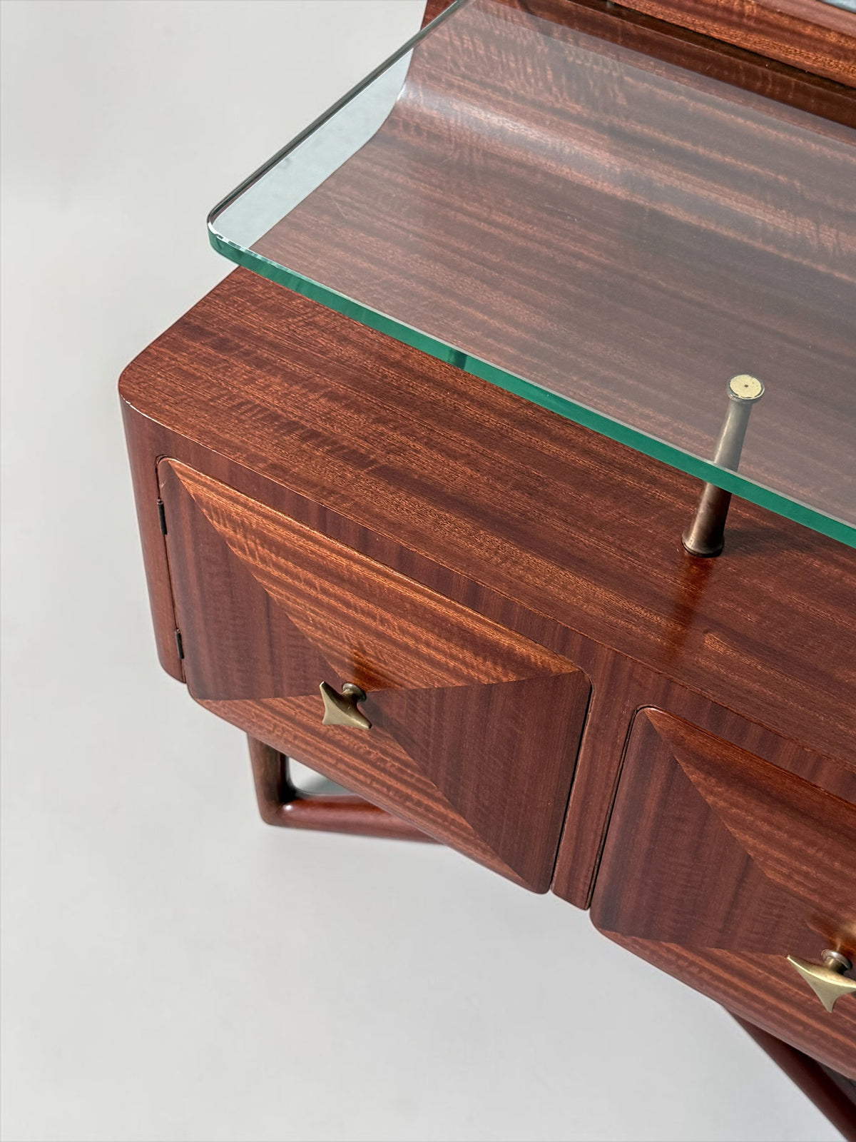 Pair of Italian Bedside Cabinets, Italy 1950s
