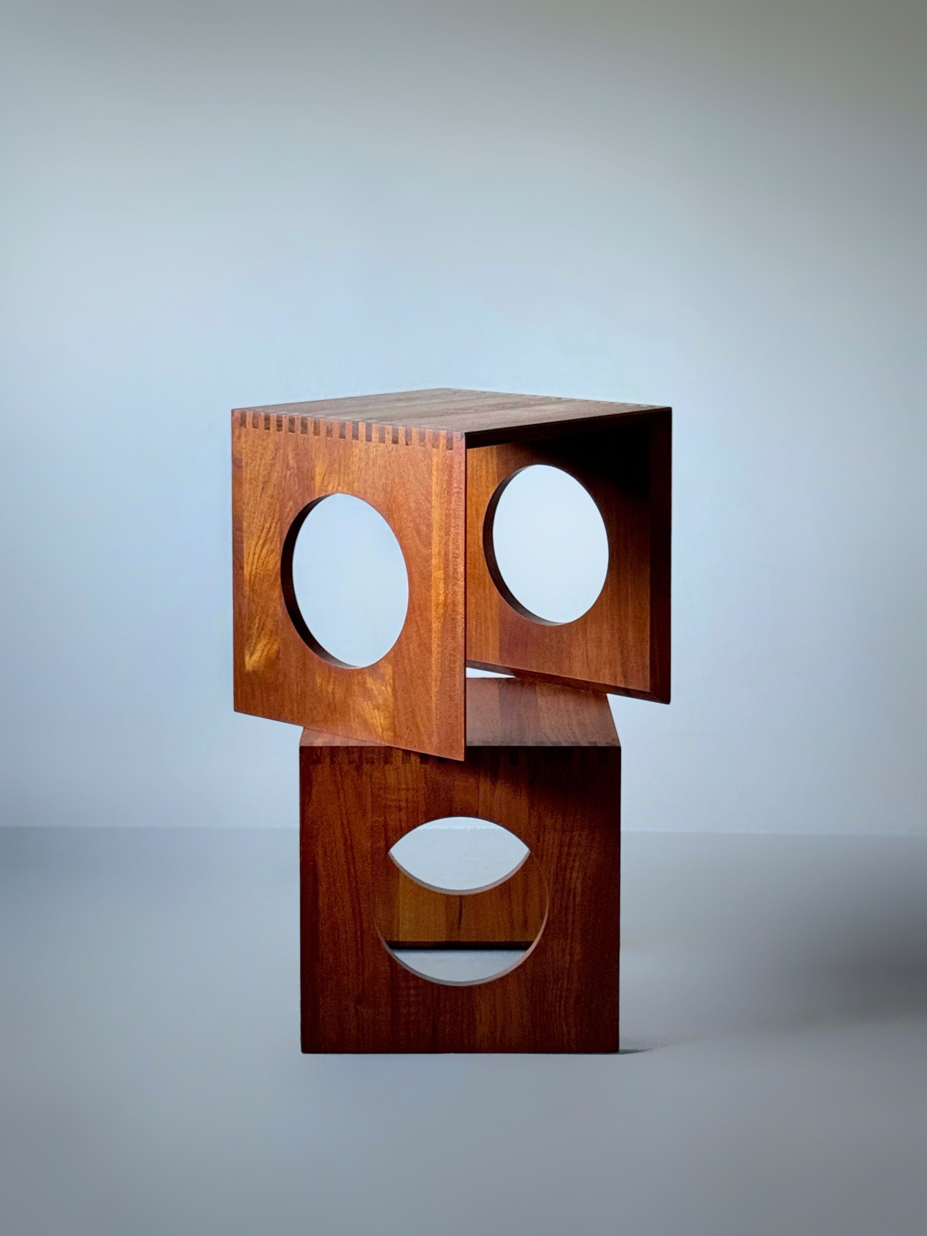 Cube nesting tables by Jens Harald Quistgaard