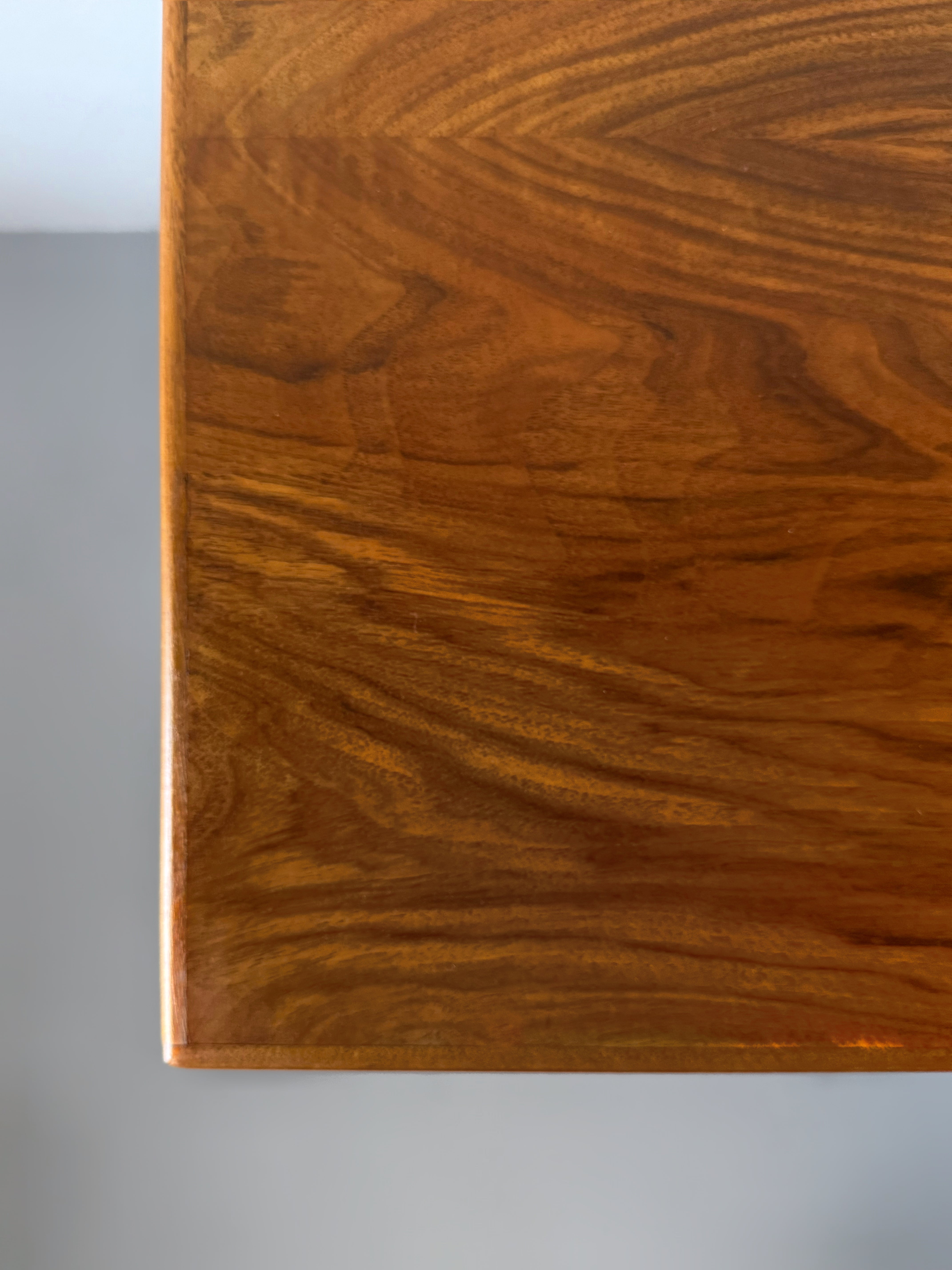 Danish cabinetmaker sideboard in walnut with brass handles