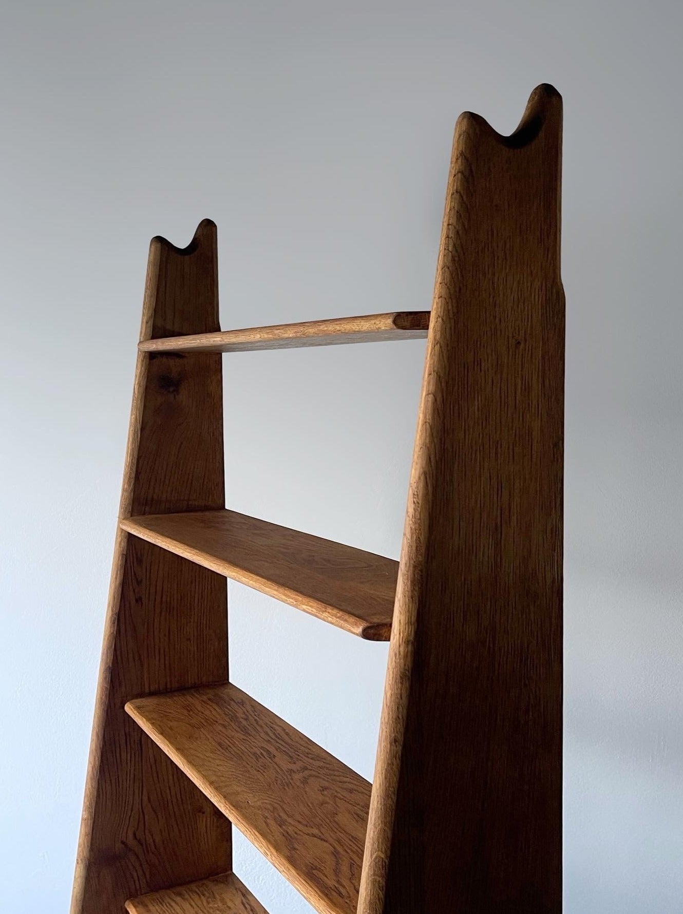 Vintage oak shelf by Pierre Cruège for Formes