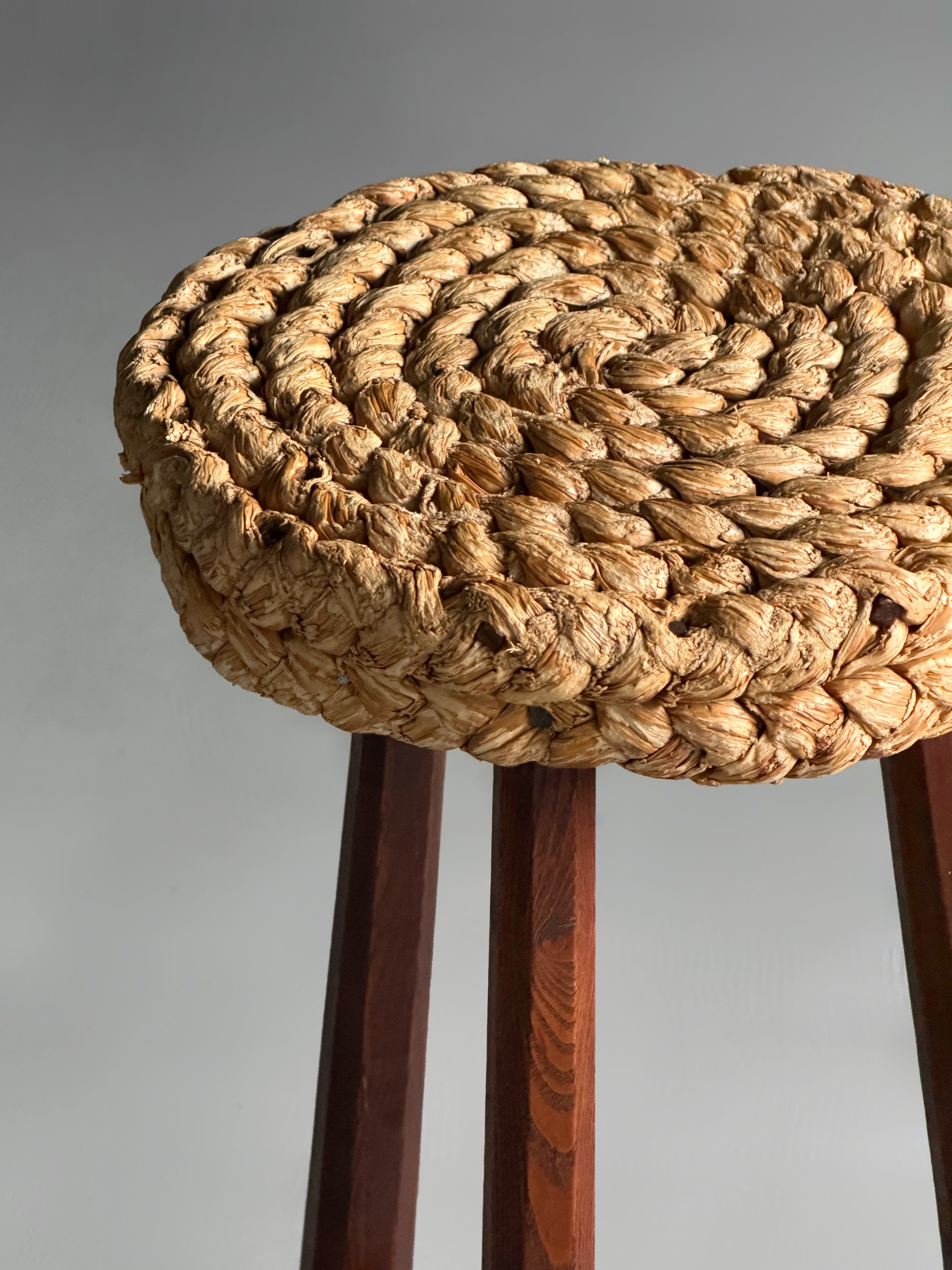 Stool by Adrien Audoux & Frida Minet, France 1950s　