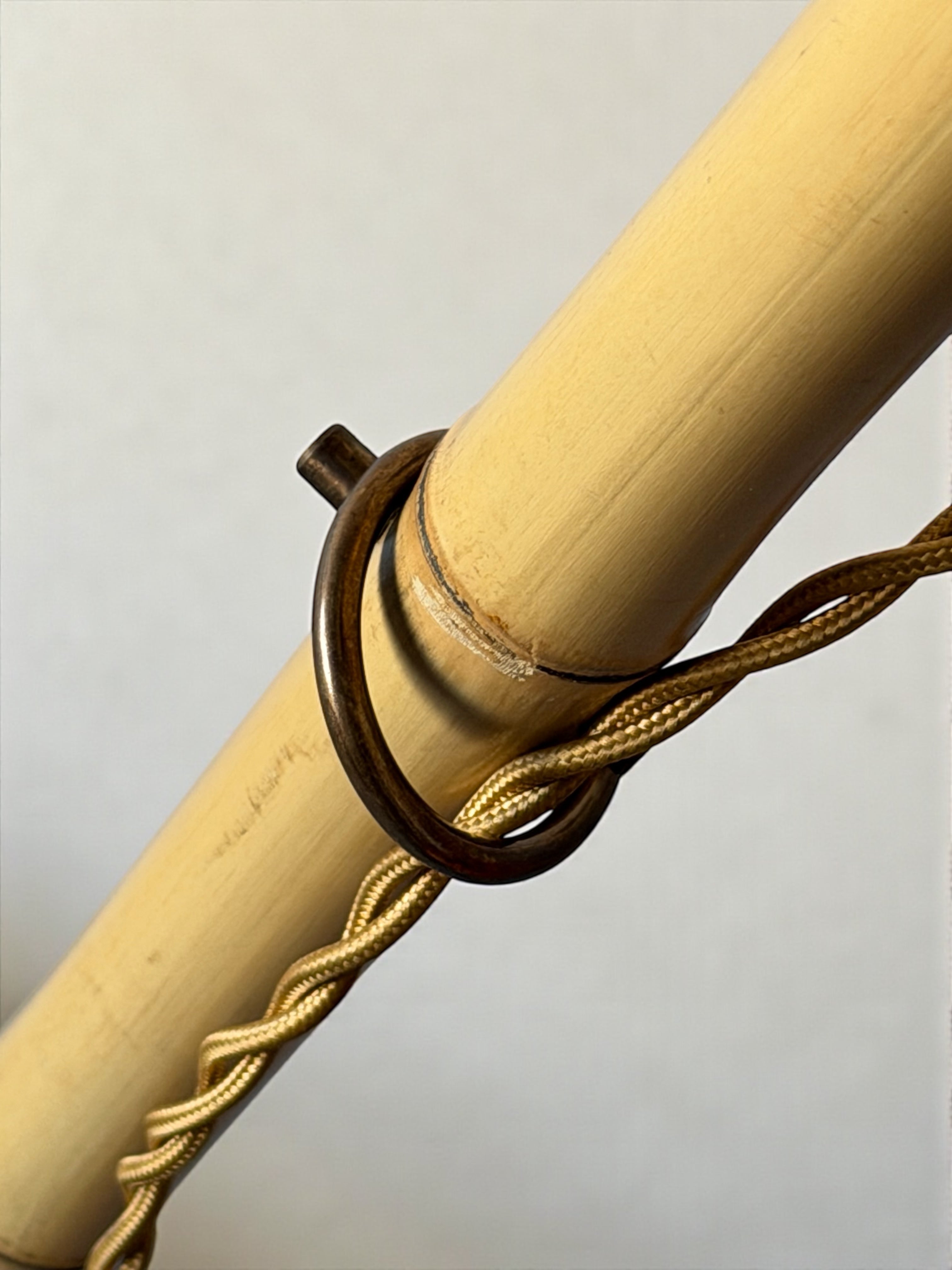 Bamboo Floor Lamp by J. T. Kalmar, Austria 1930s　