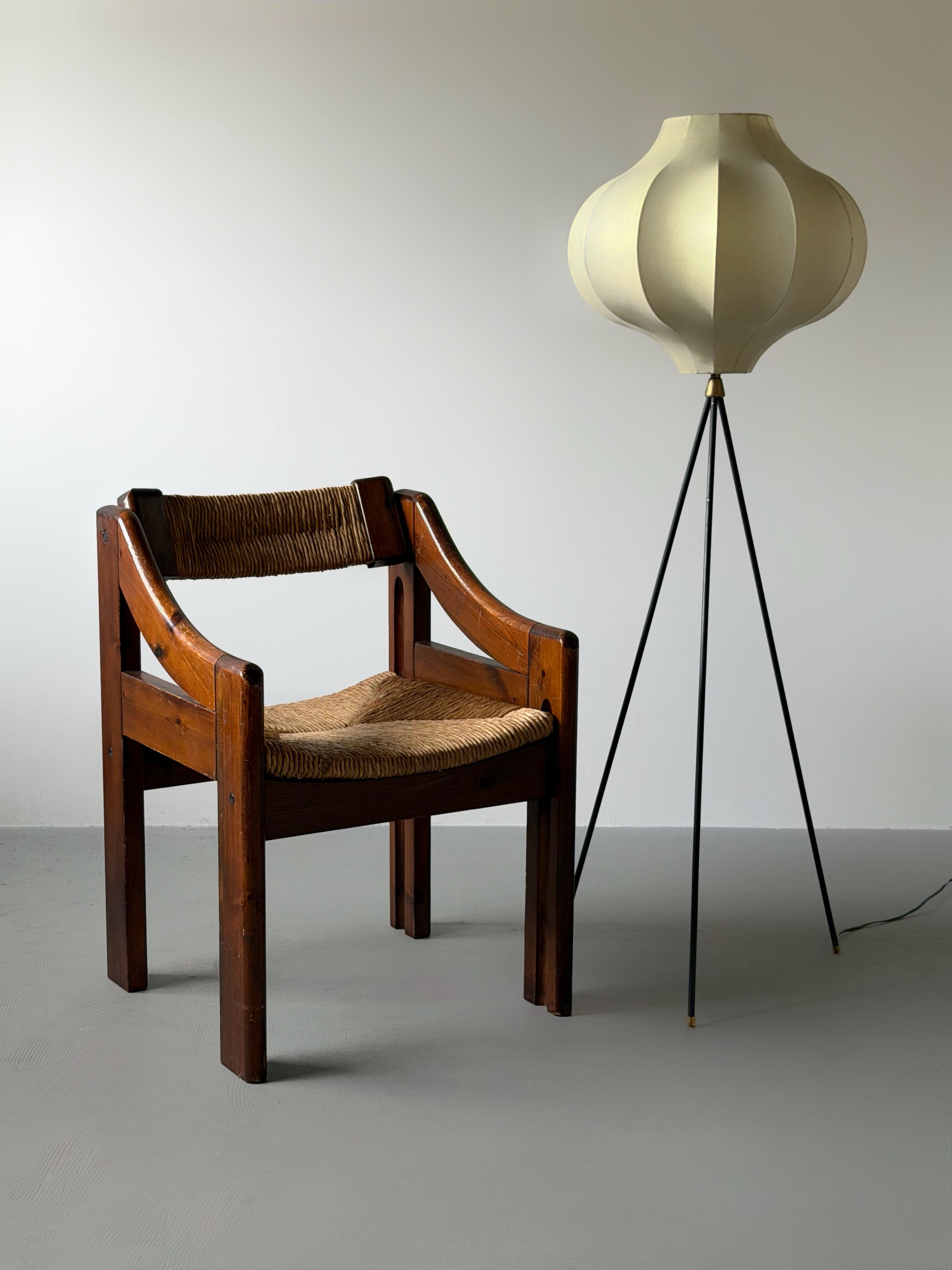 Brutalist Armchair designed by Silvio Coppola for Fratelli Montina, Italy, 1970s