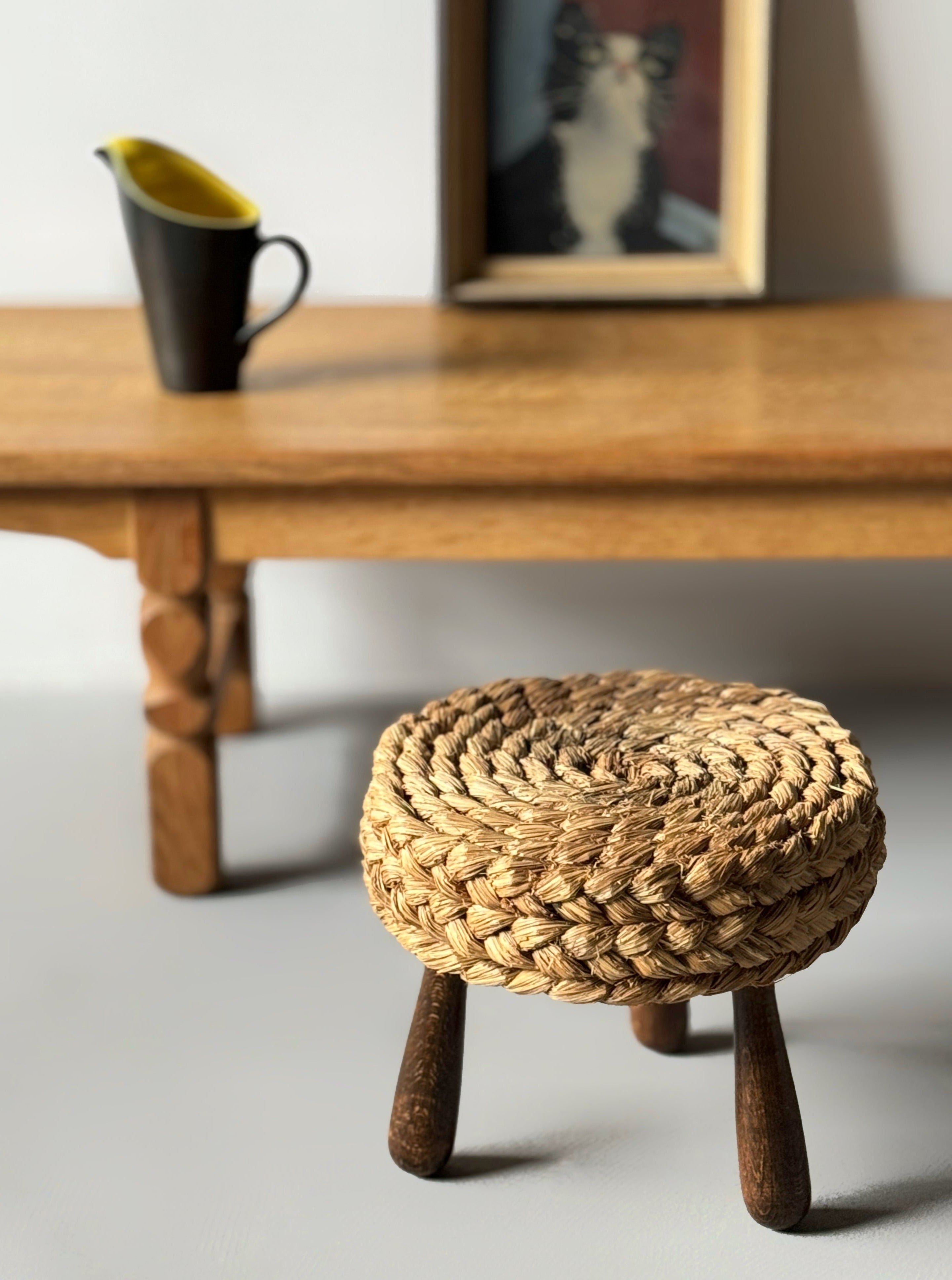 Stool designed by Adrien Audoux and Frida Minet - France -1950