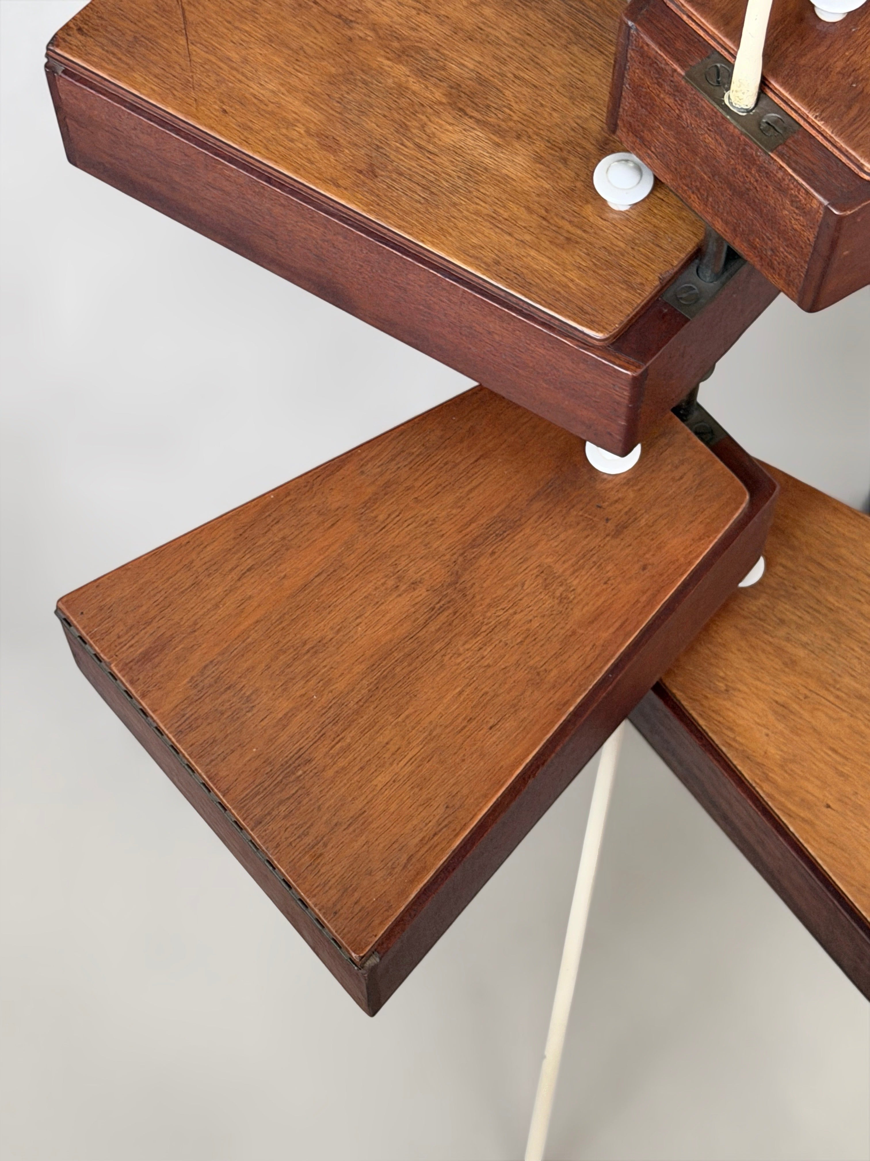Swivel Sewing Box on Tripod Stand, Belgium 1950s　