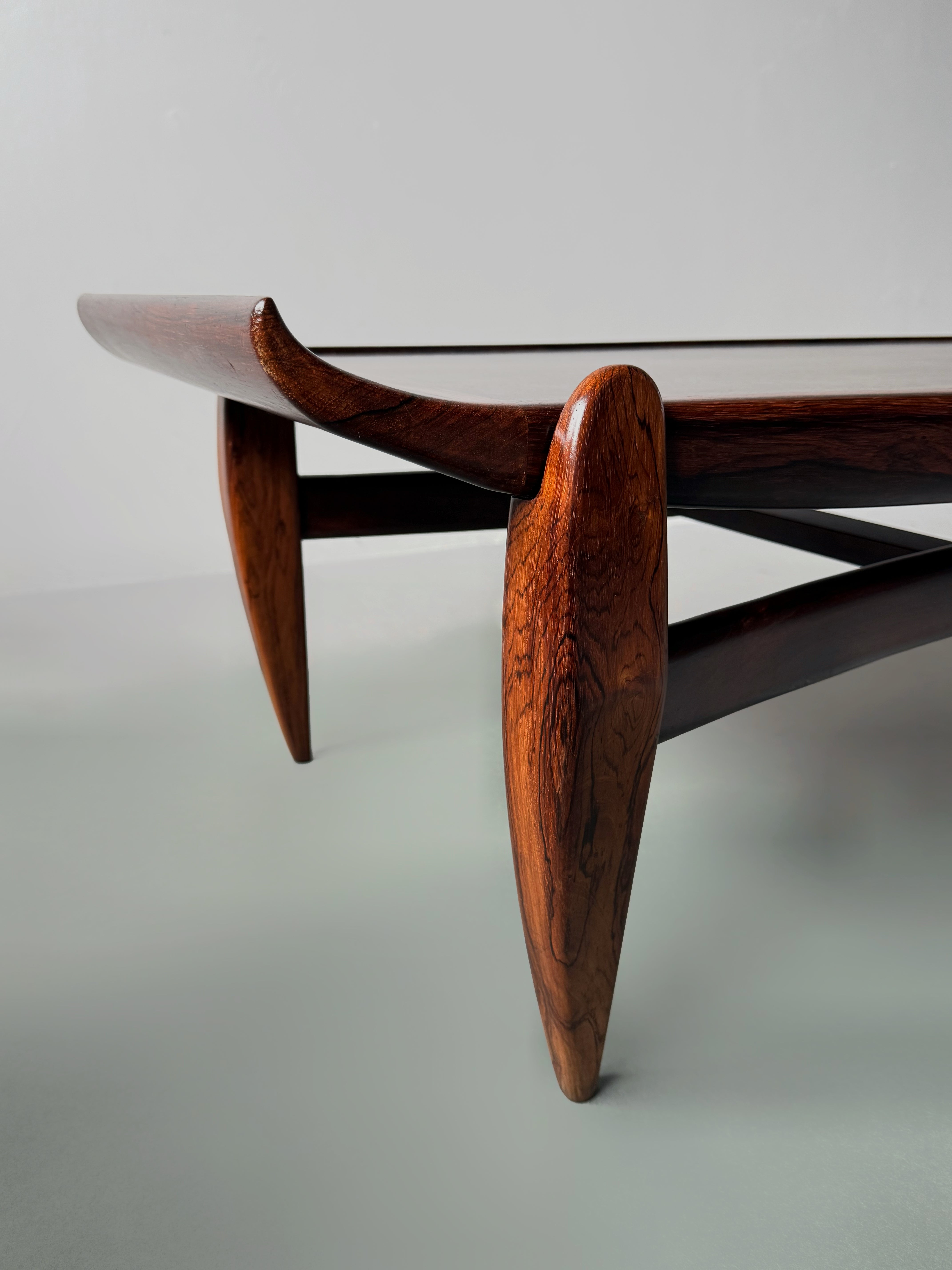 Brazilian Modern Coffee Table by Jean Gillon for Wood Art