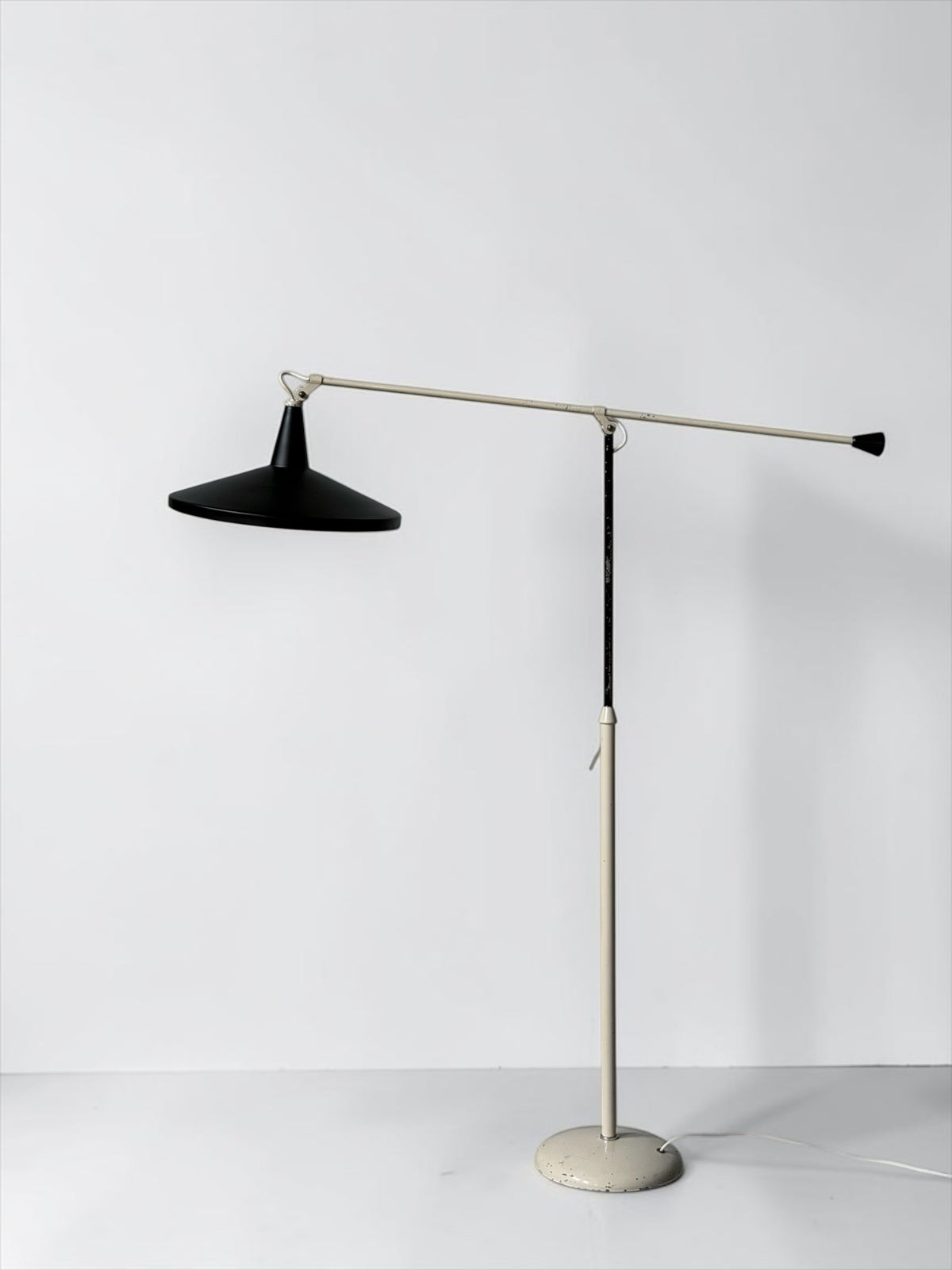 Panama Floor Lamp in Black by Wim Rietveld for Gispen, 1957