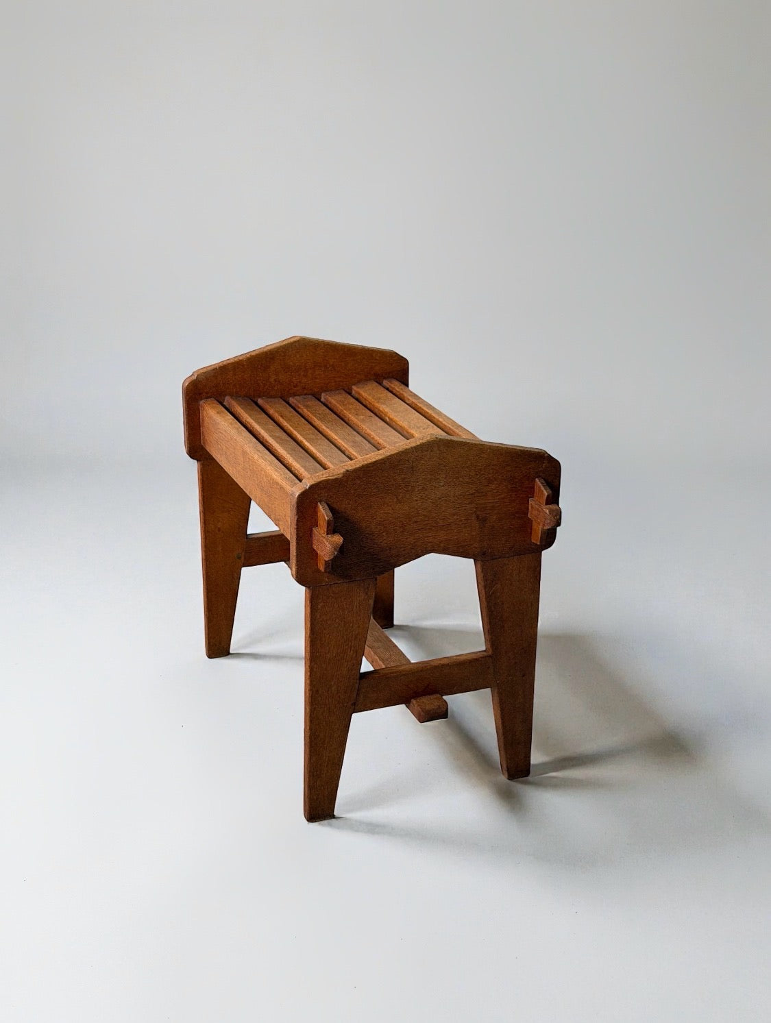 Arts and Crafts Stool, 1940s