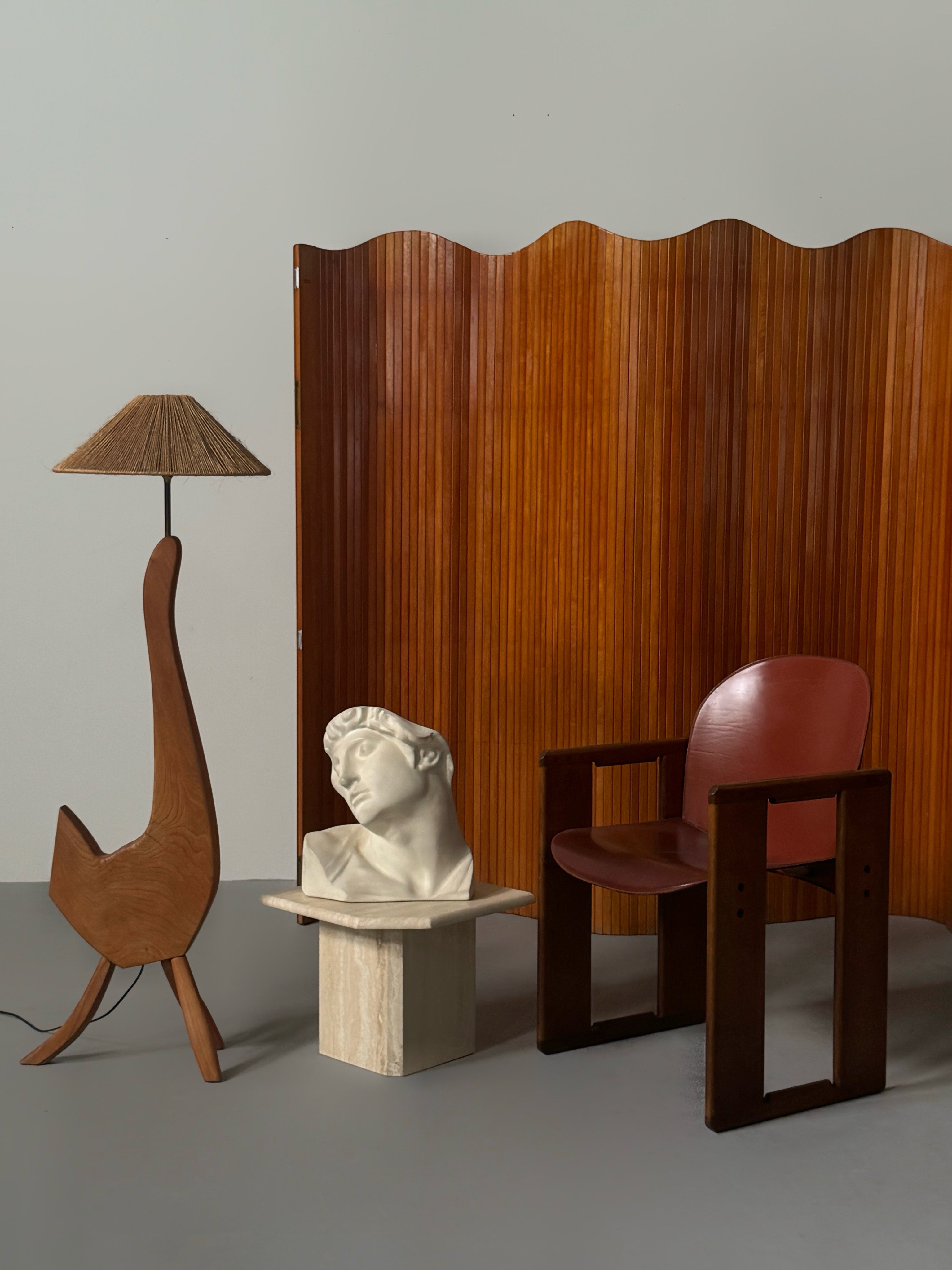 French Rolling Wood Screen from Manufrance St.Etienne 1950s　