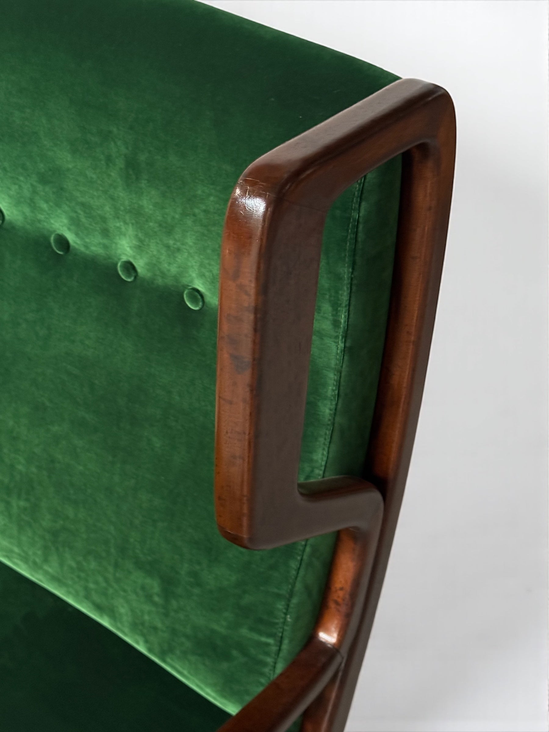 Wingback Armchairs By Orlando Orlandi, Italy 1950'