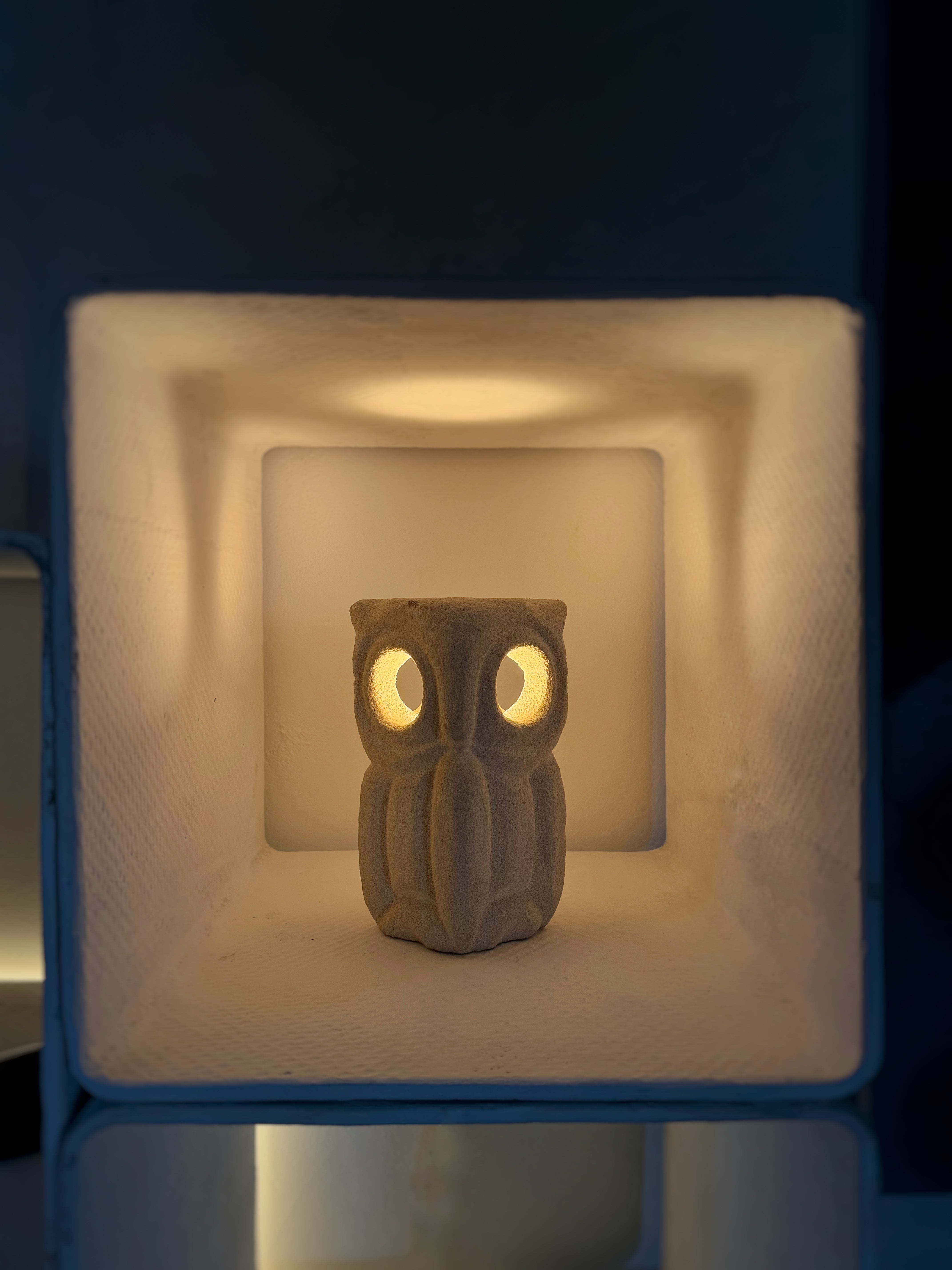 Pair of Table Lamps in Stone by Albert Tormos, France 1960s