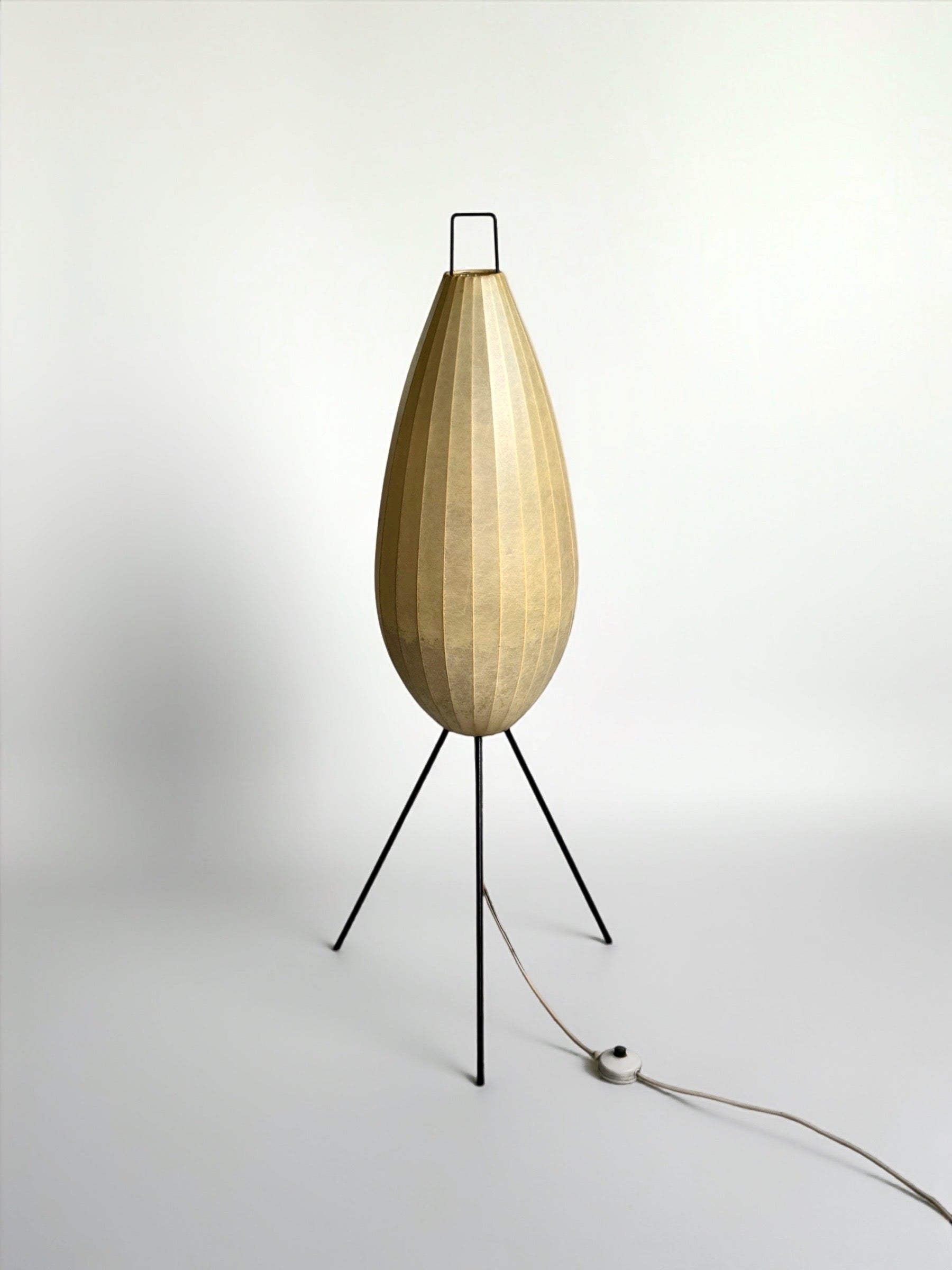 Cocoon floor lamp with three legs 1960s