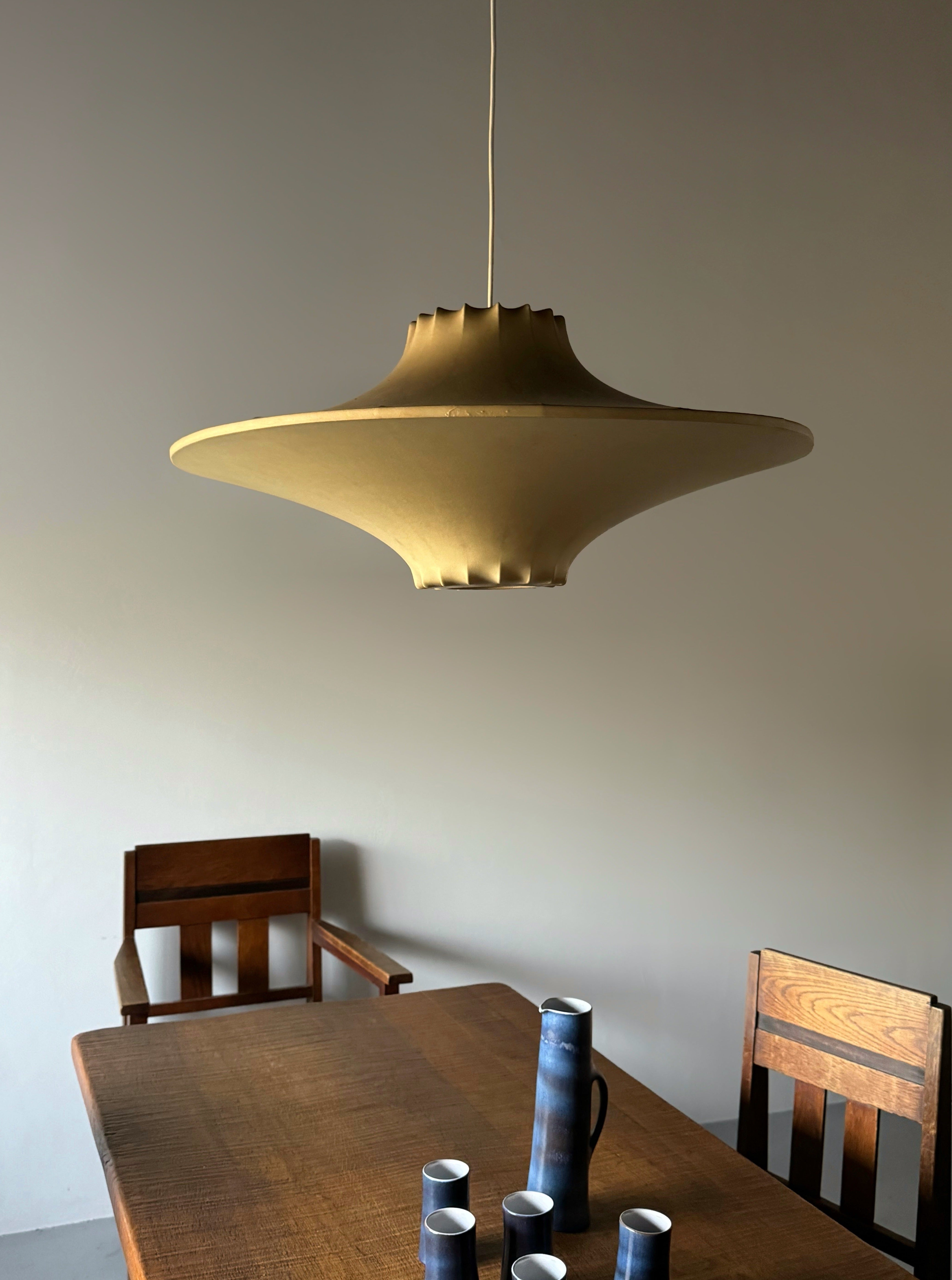 Vintage Cocoon Pendant Lamp by Achille and Pier Castiglioni for Flos
