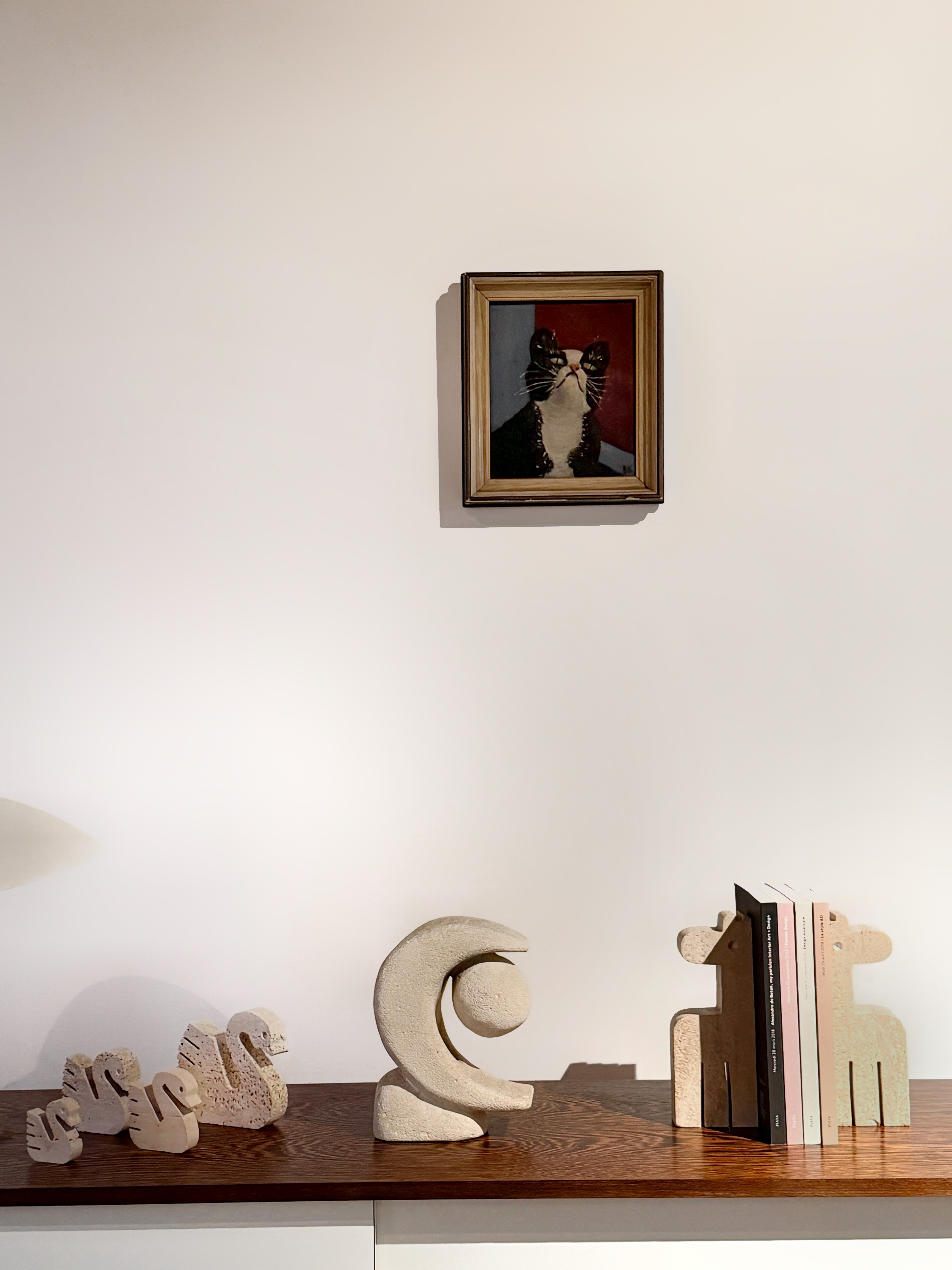 Carved Stone Lamp By Pierre Albert Tormost, 1960s　
