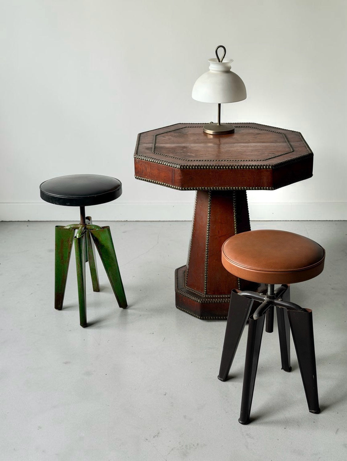 G384 Clemenceau” Stool Edited by Maison Dominique, 1955