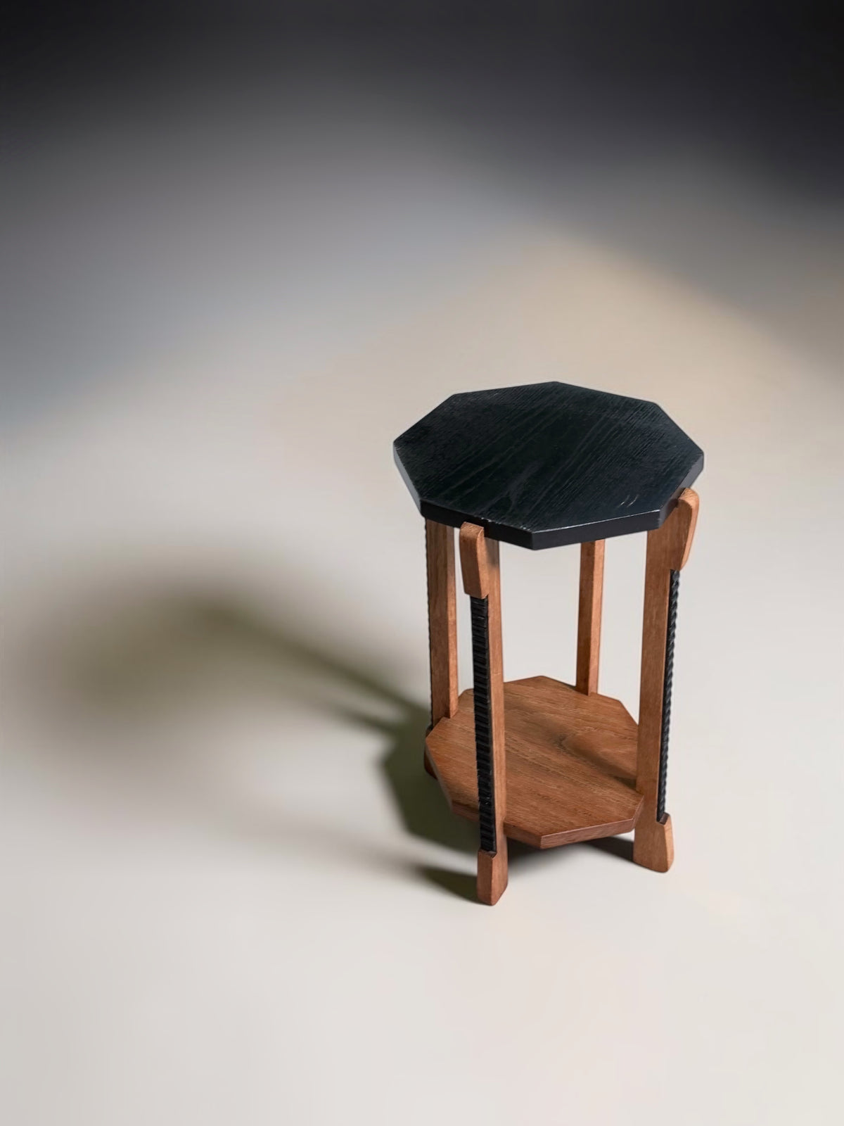 Art Deco Amsterdamse School Octagonal Pedestal Table, 1920s