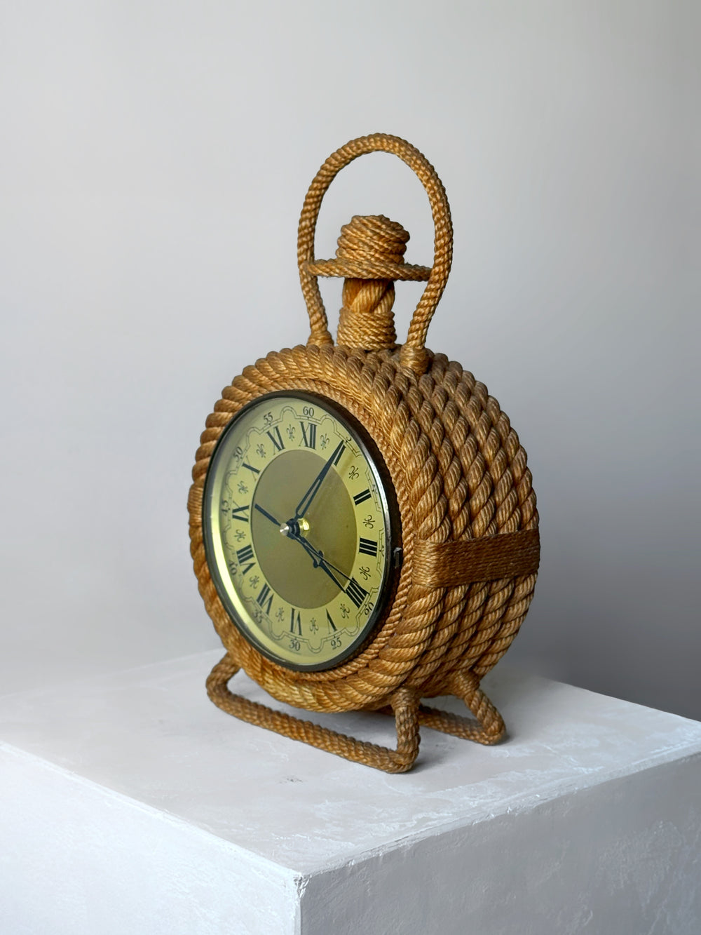 Mid-Century Rope Clock by Adrien Audoux and Frida Minet