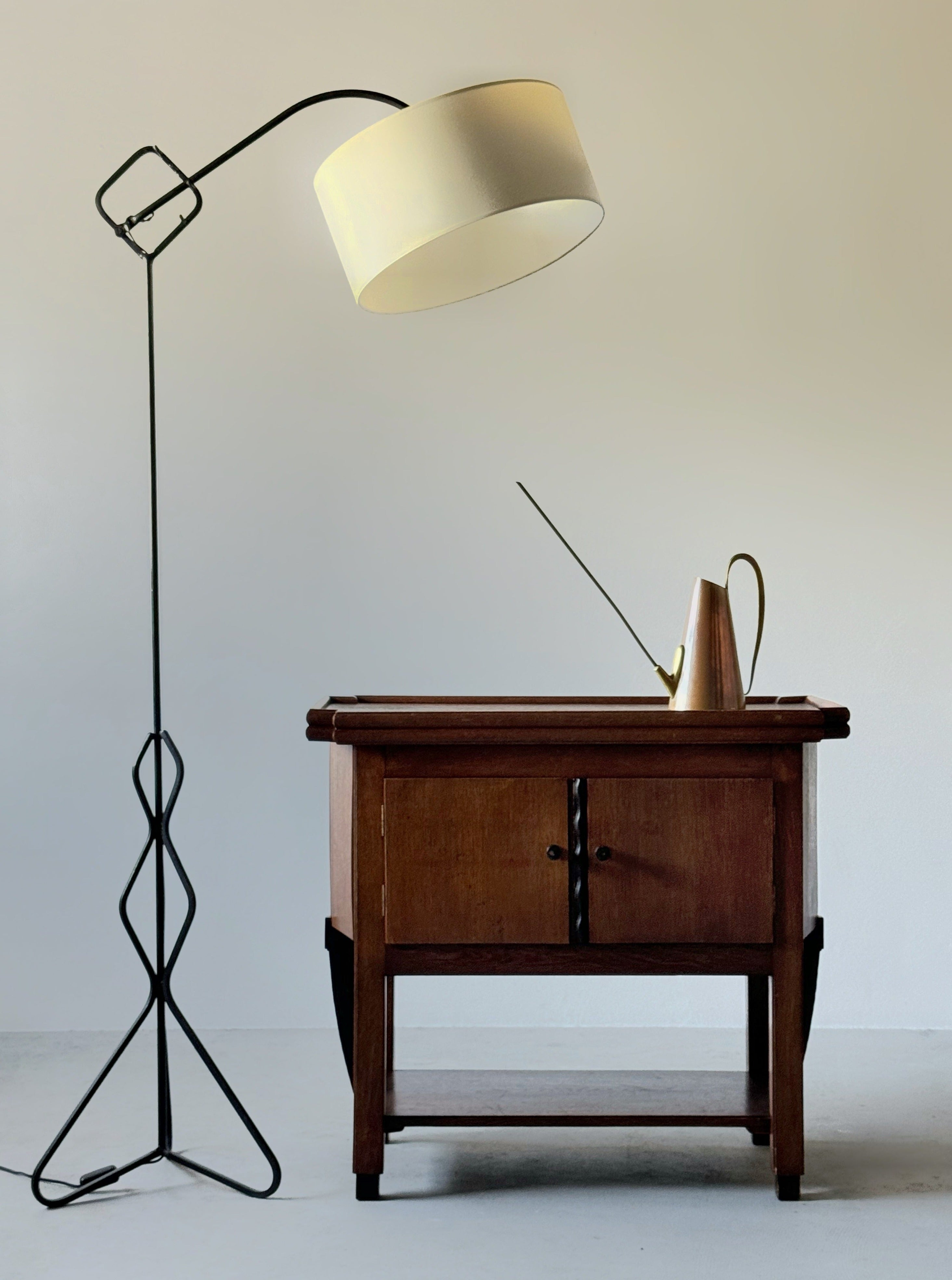 French Wrought Iron Floor Lamp