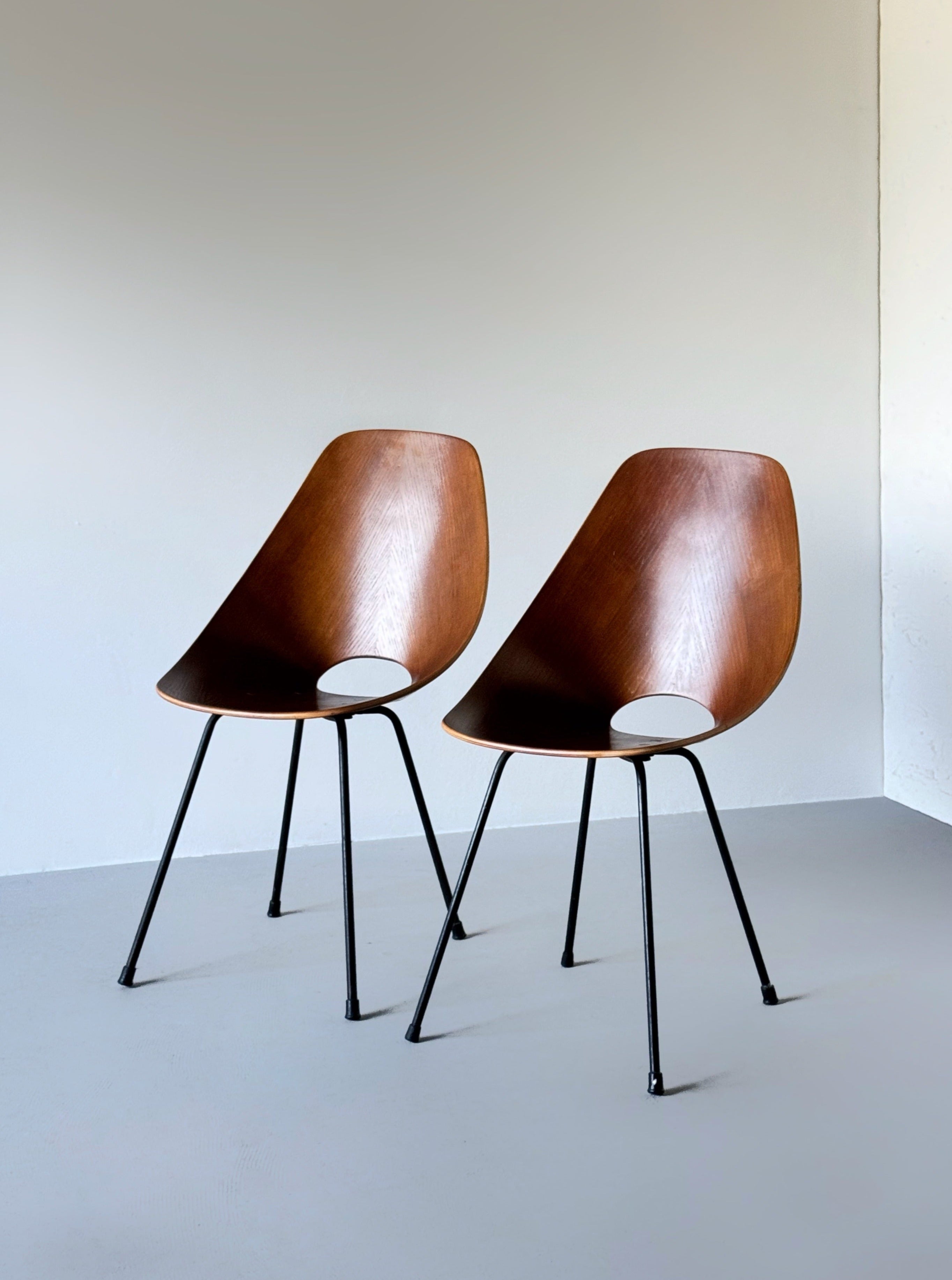 Medea Plywood Side Chairs by Vittorio Nobili, Italy