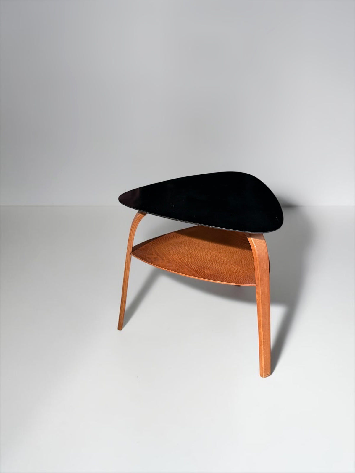 “Bow Wood” Side Table by Hugues Steiner for Steiner, France 1950s