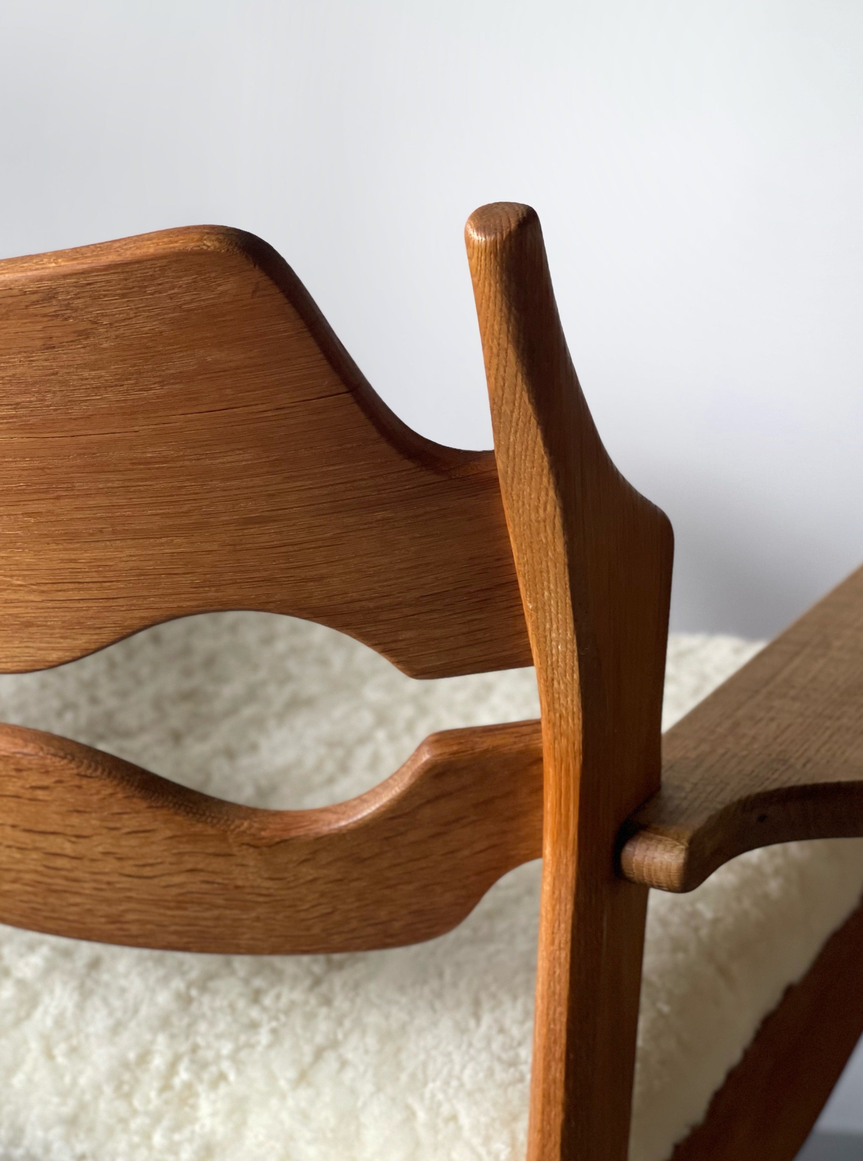 Razor Blade armchair in oak by Henry Kjærnulf