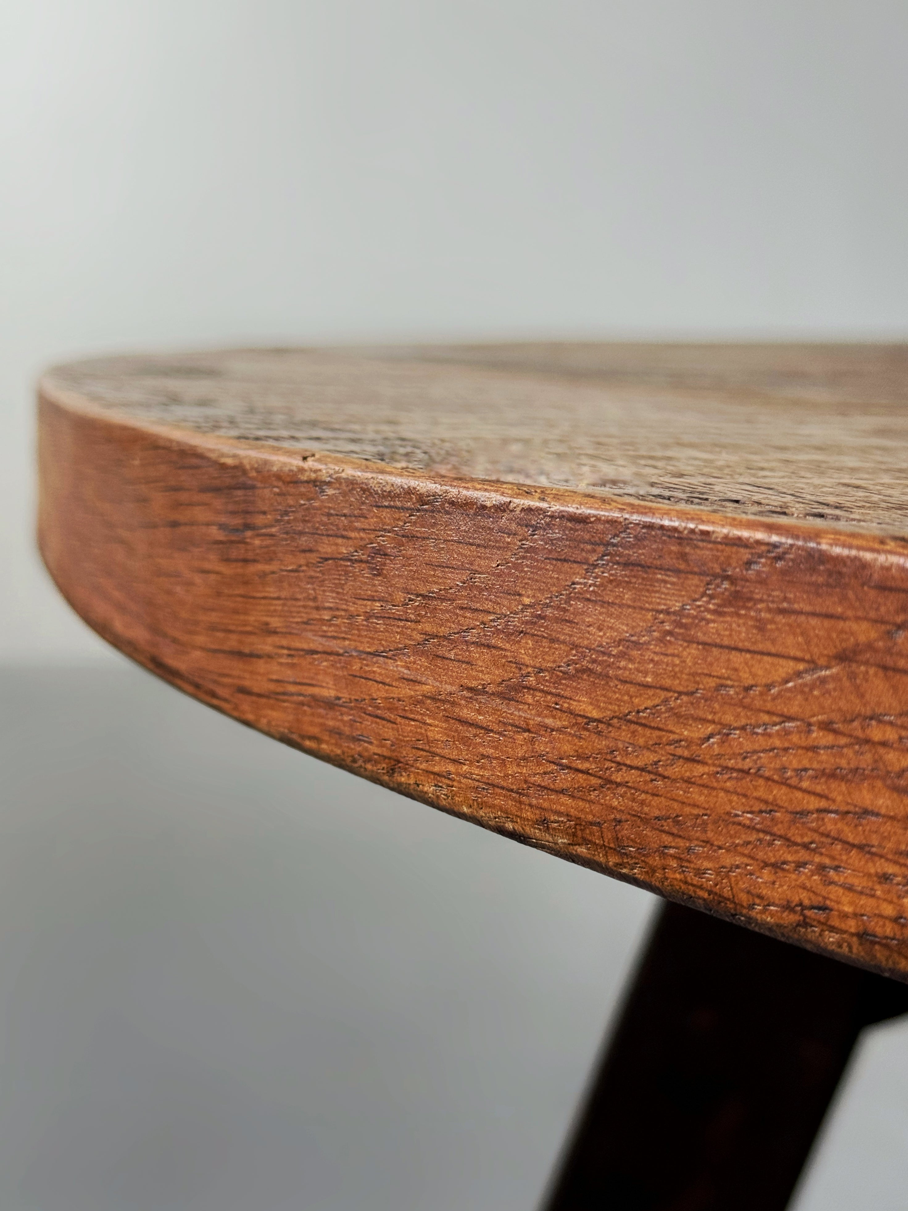 Round Brutalist Coffee Table 1950s