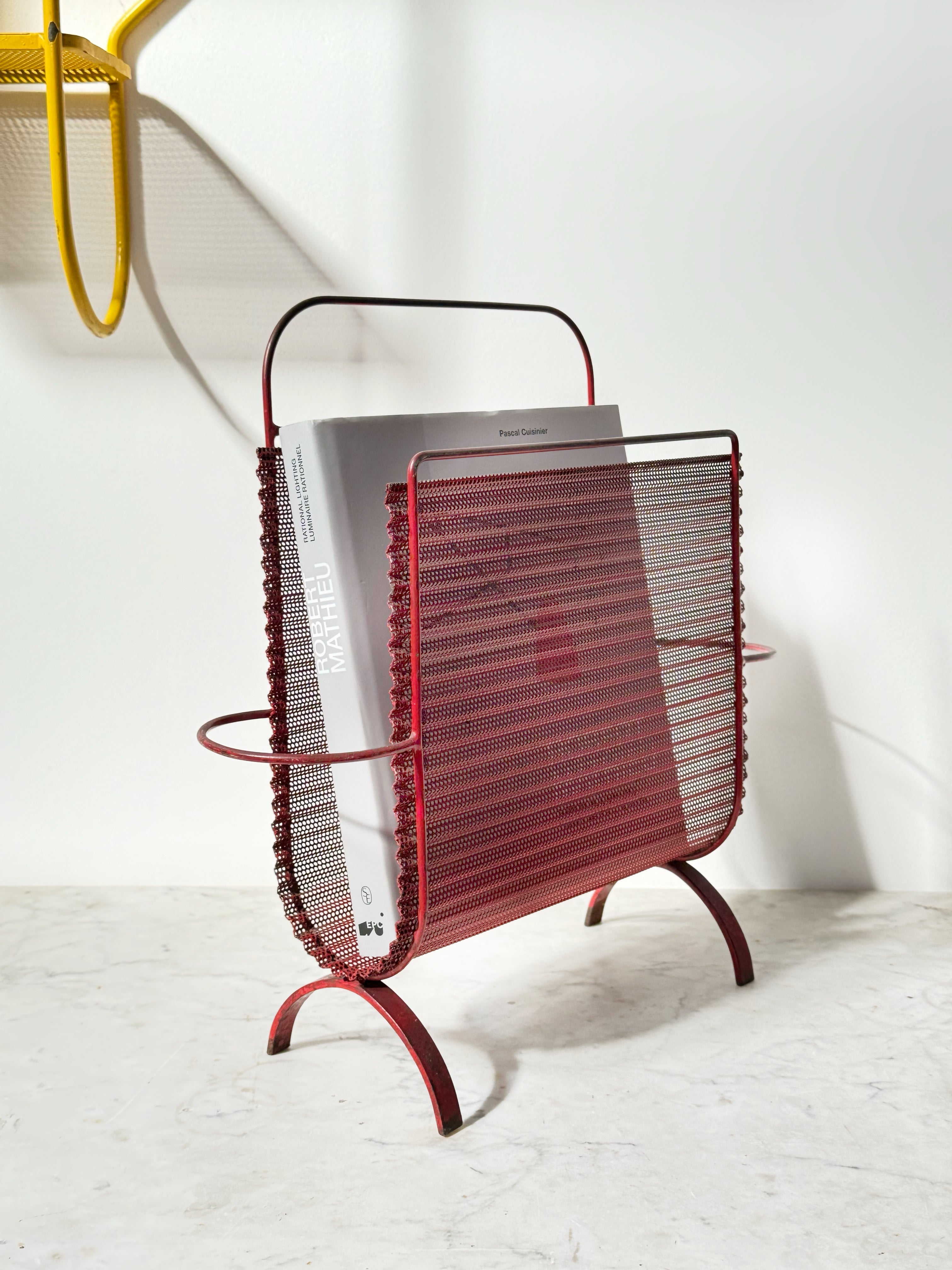 Magazine Holder by Mathieu Matégot for Atelier Matégot