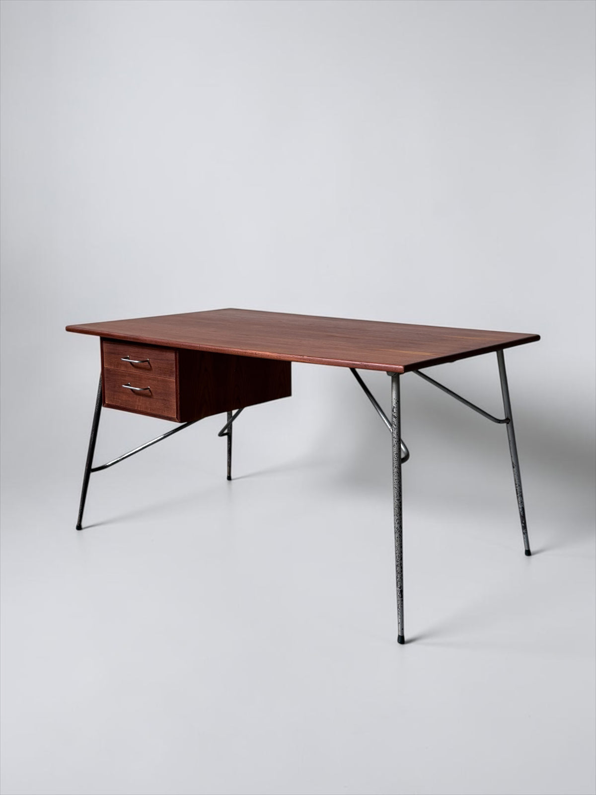 Teak Model 202 Desk by Børge Mogensen, Denmark 1950s