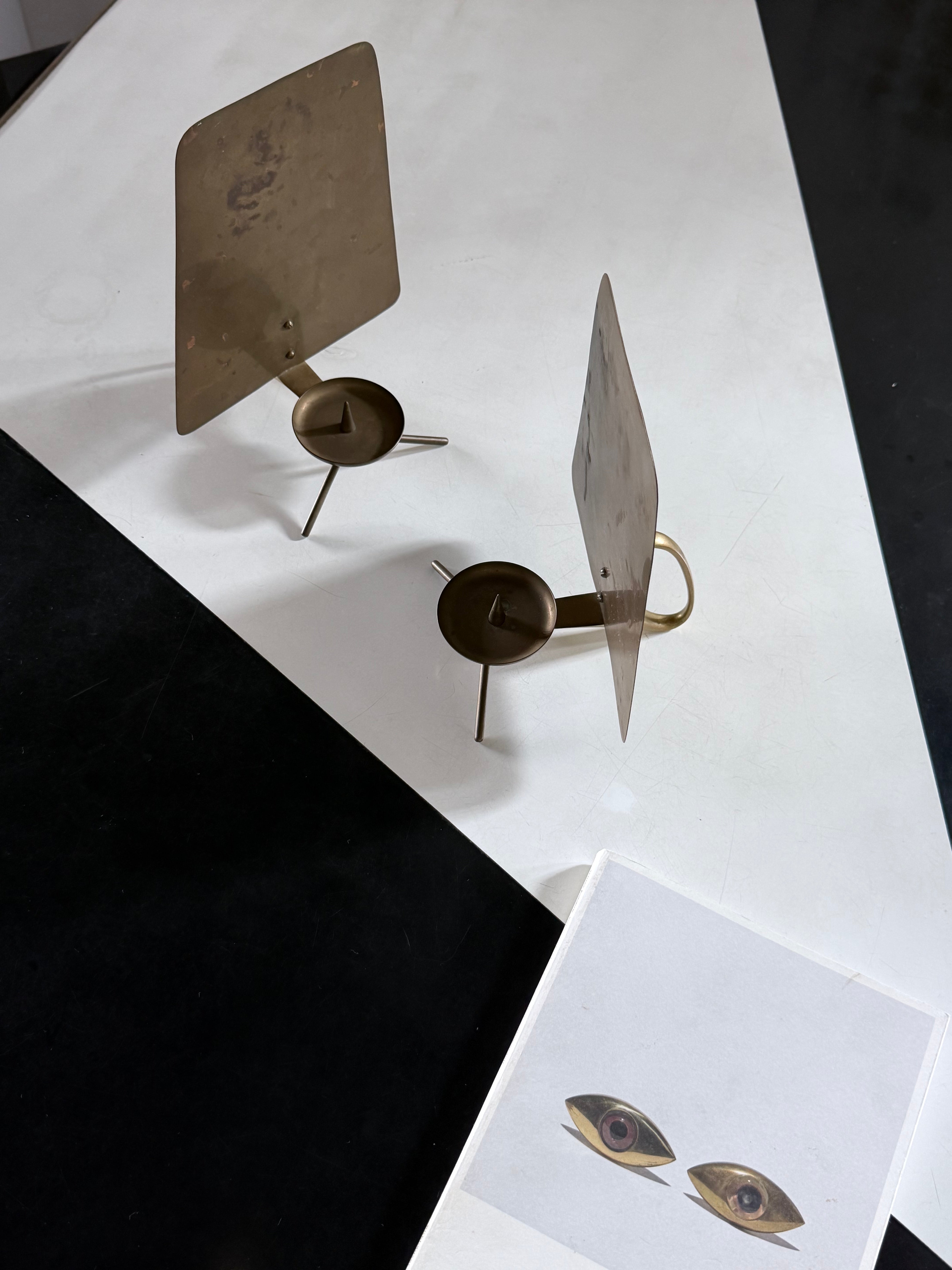 Pair of Candlesticks by Carl Auböck, Vienna 1950　