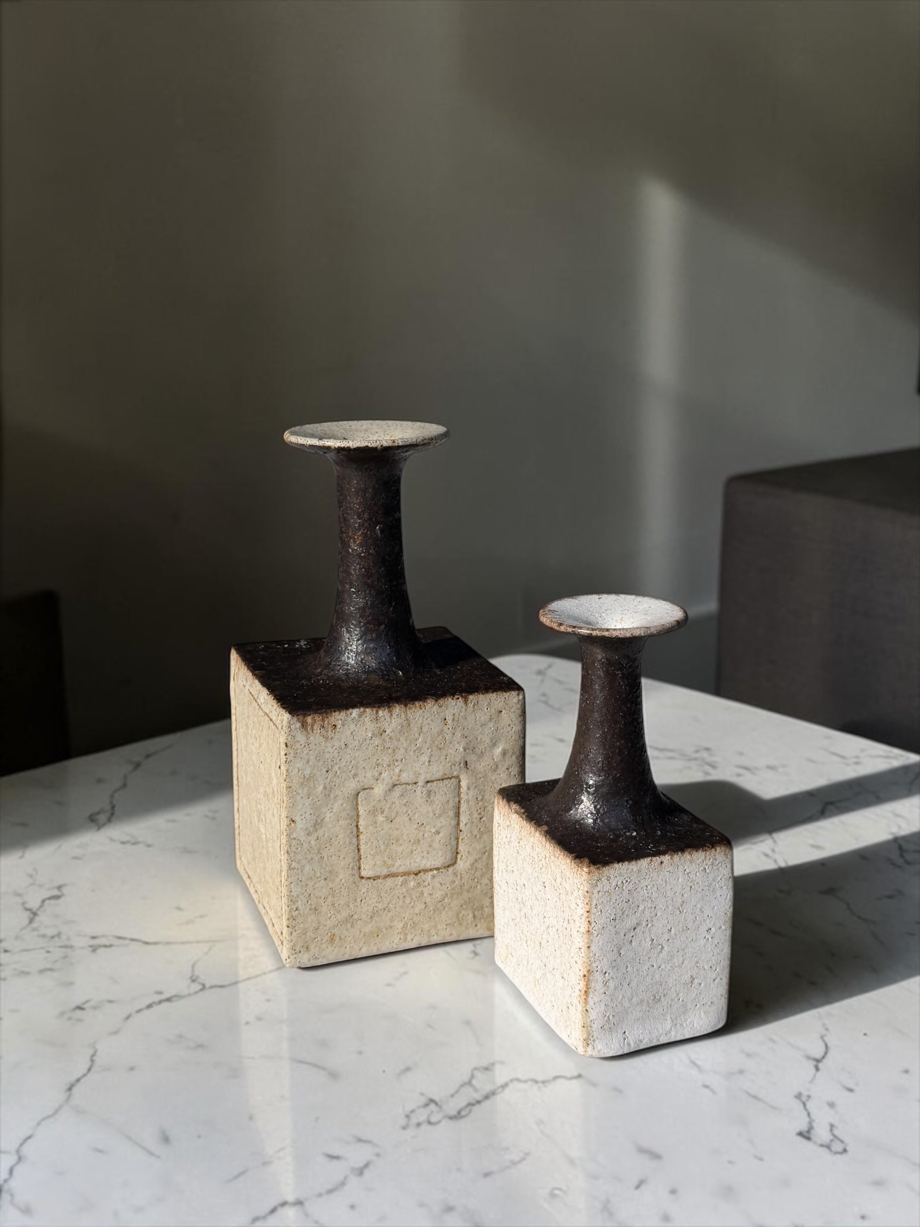 Set of Ceramic Vases by Bruno Gambone, 1960s