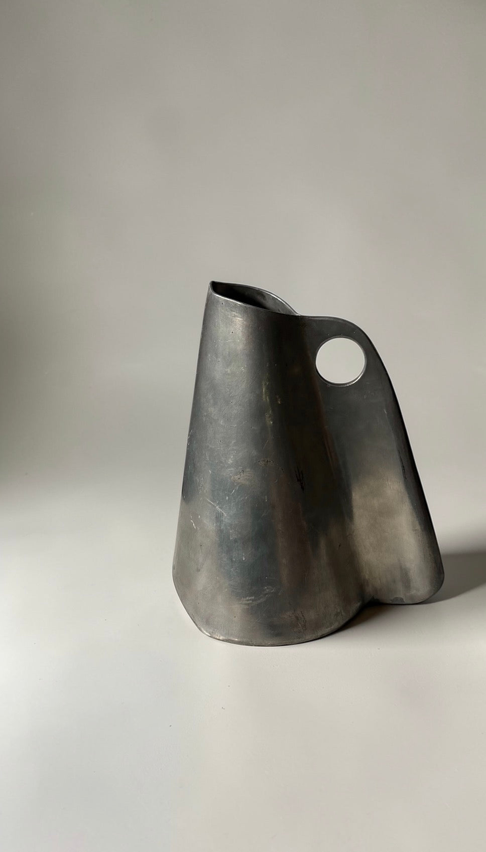 Sculptural Metal Jug with Tilting Balance 1970s