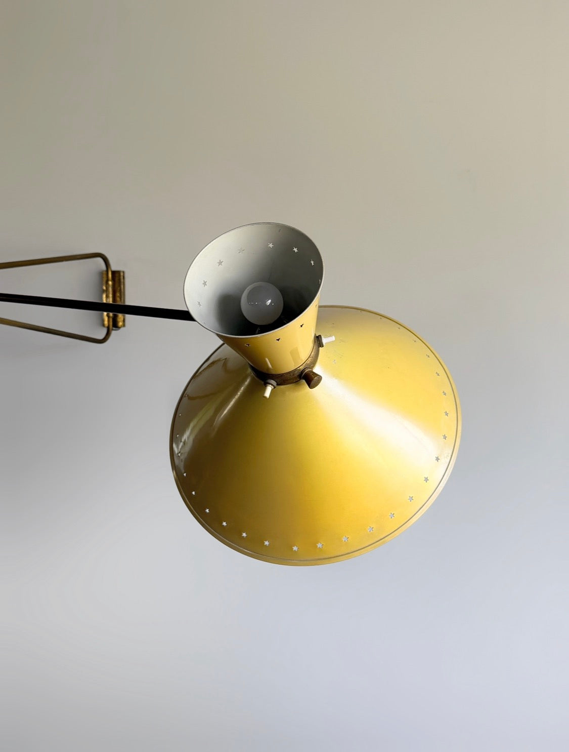 Diabolo Wall Light by René Mathieu for Maison Lunel, 1950s　