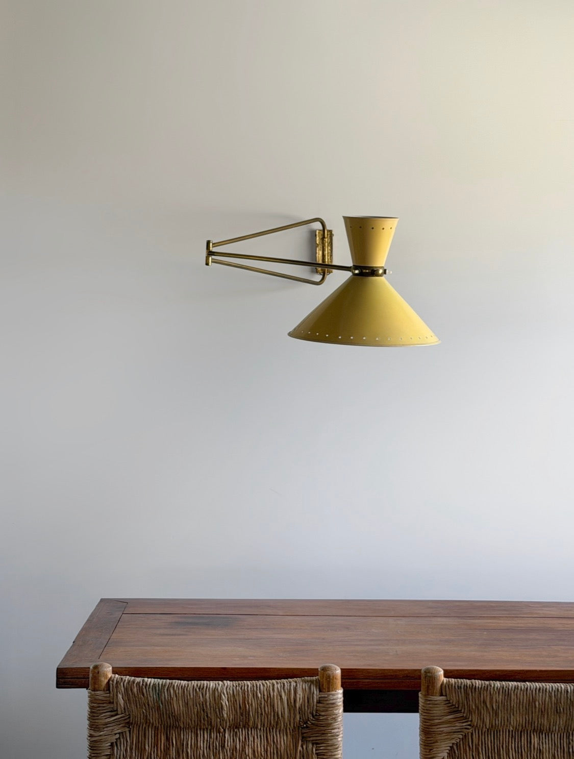 Diabolo Wall Light by René Mathieu for Maison Lunel, 1950s　