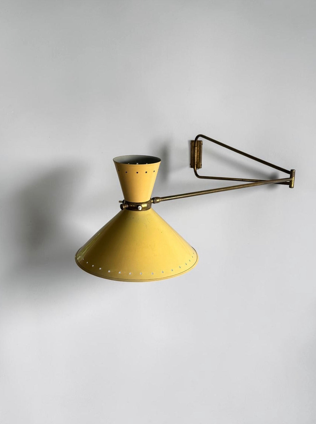 Diabolo Wall Light by René Mathieu for Maison Lunel, 1950s　