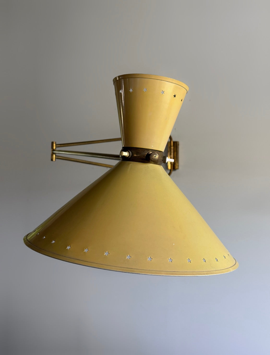 Diabolo Wall Light by René Mathieu for Maison Lunel, 1950s　
