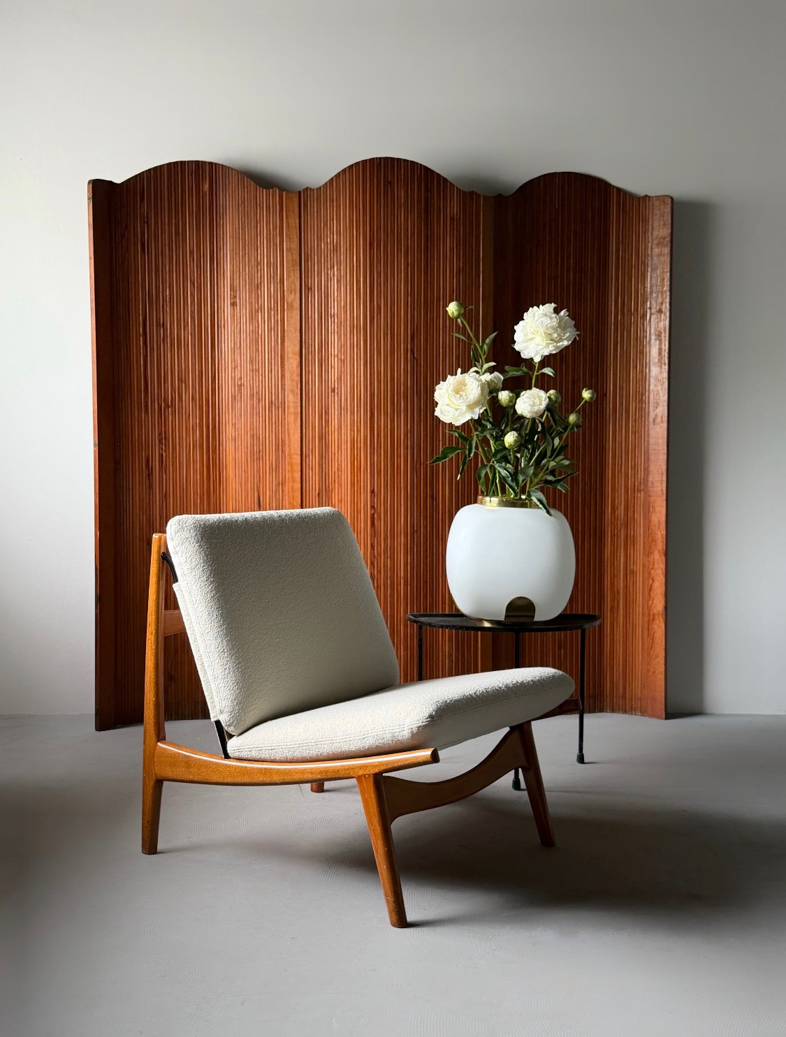 French Tambour Screen by S.N.S.A, 1940s
