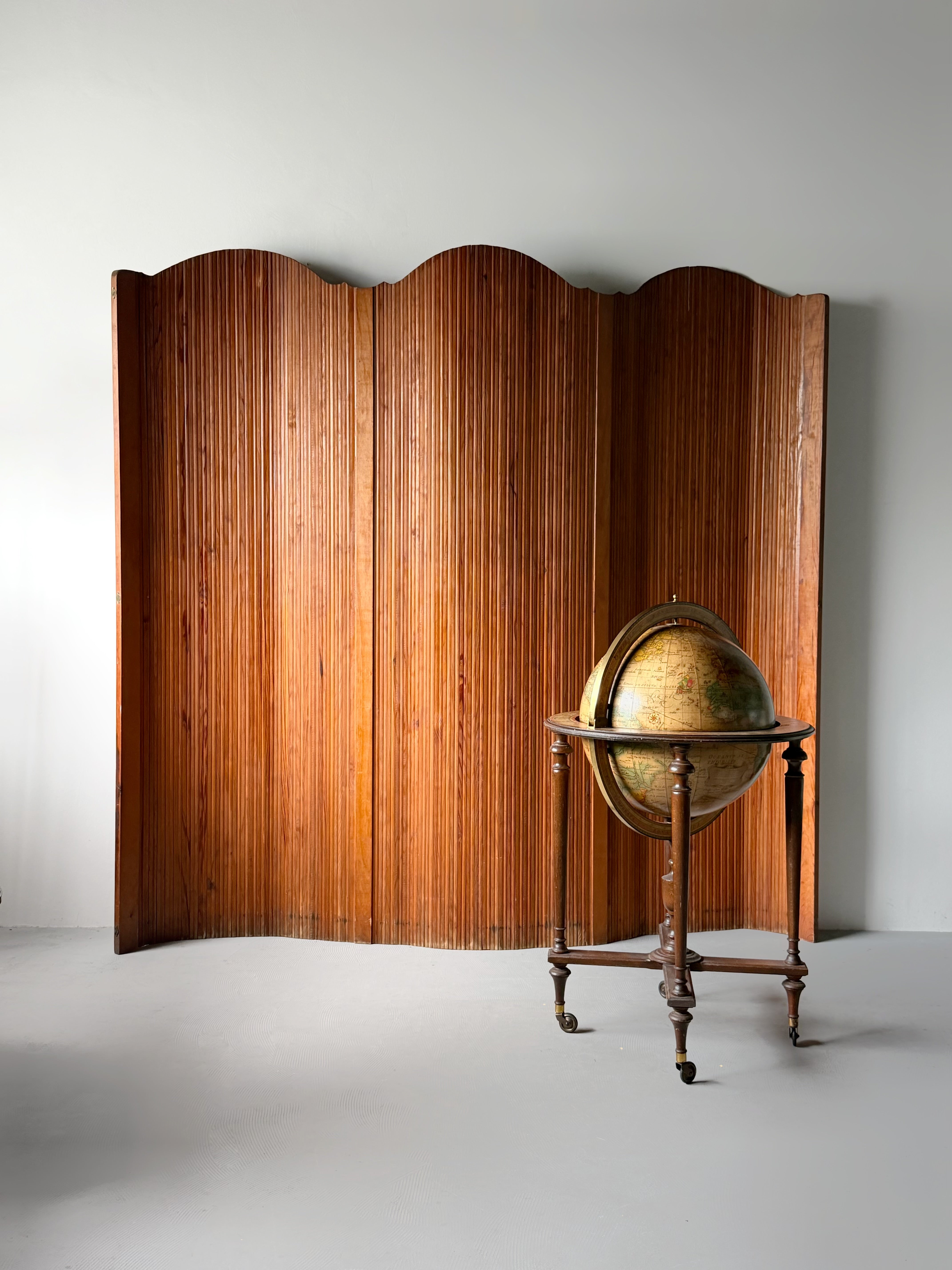 French Tambour Screen by S.N.S.A, 1940s