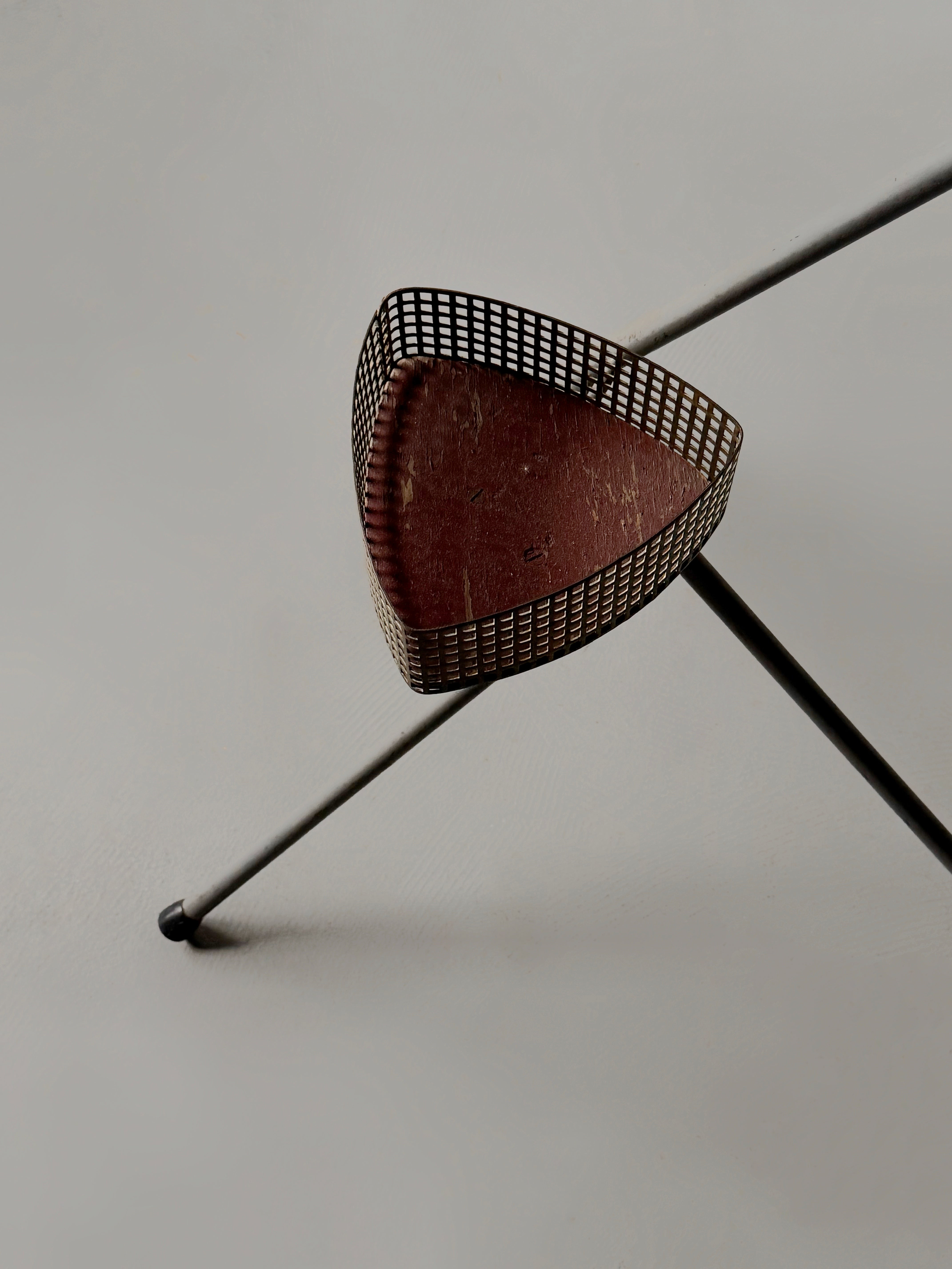 Triangular Basket Plant Stand,The Netherlands 1950s
