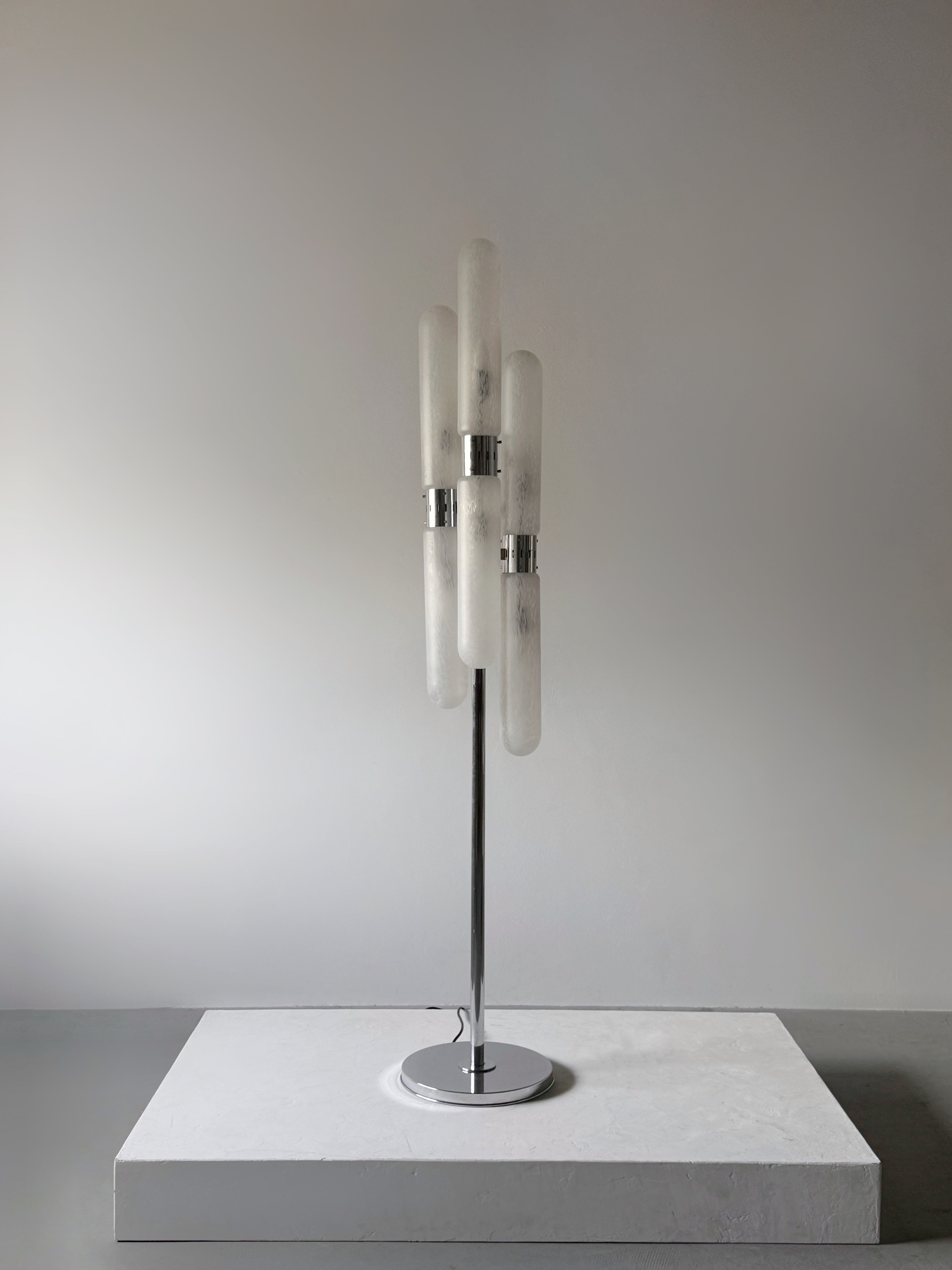 Murano Glass Floor Lamp by Aldo Nason for Mazzega, Italy 1970　　