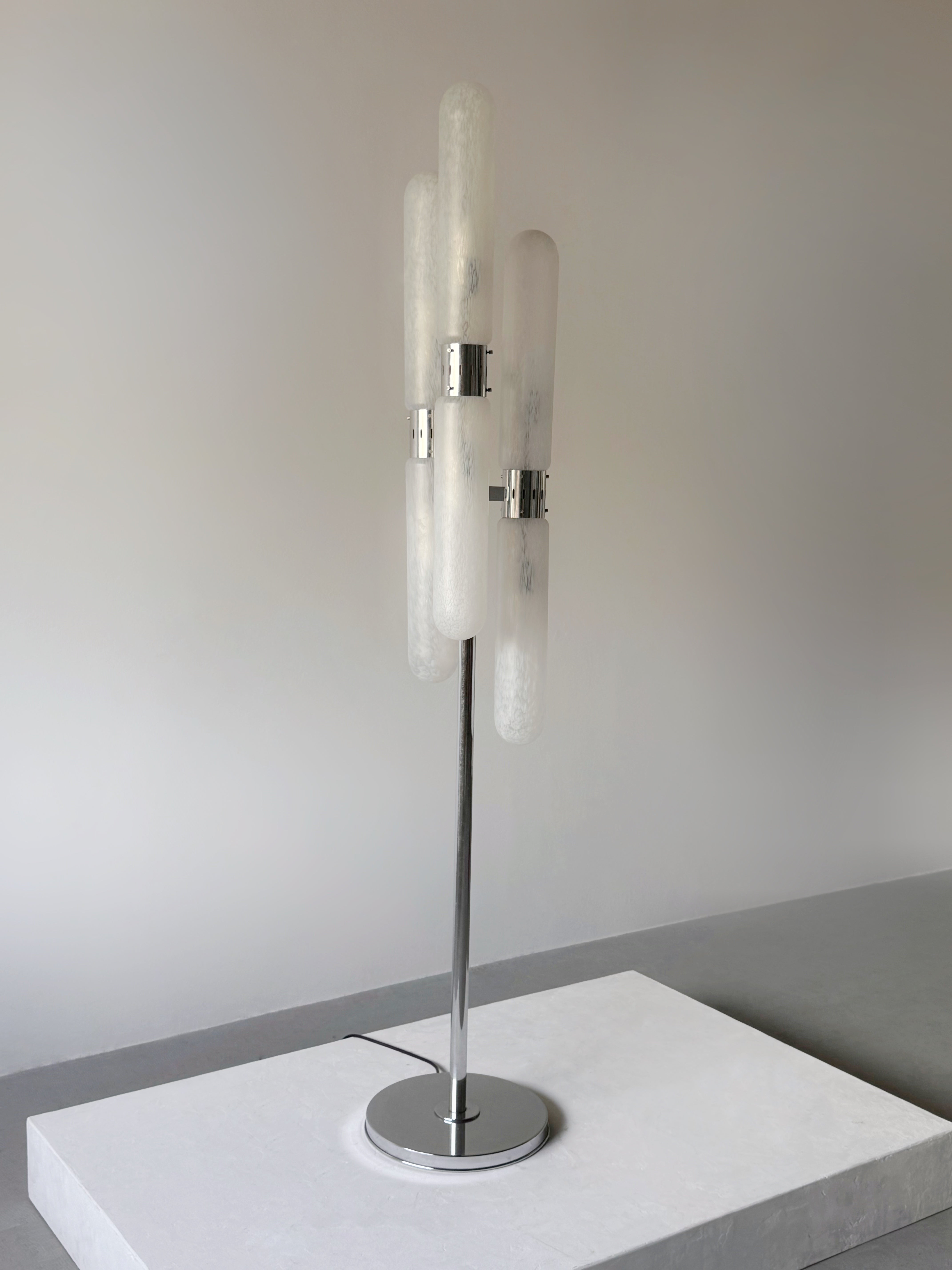 Murano Glass Floor Lamp by Aldo Nason for Mazzega, Italy 1970　　