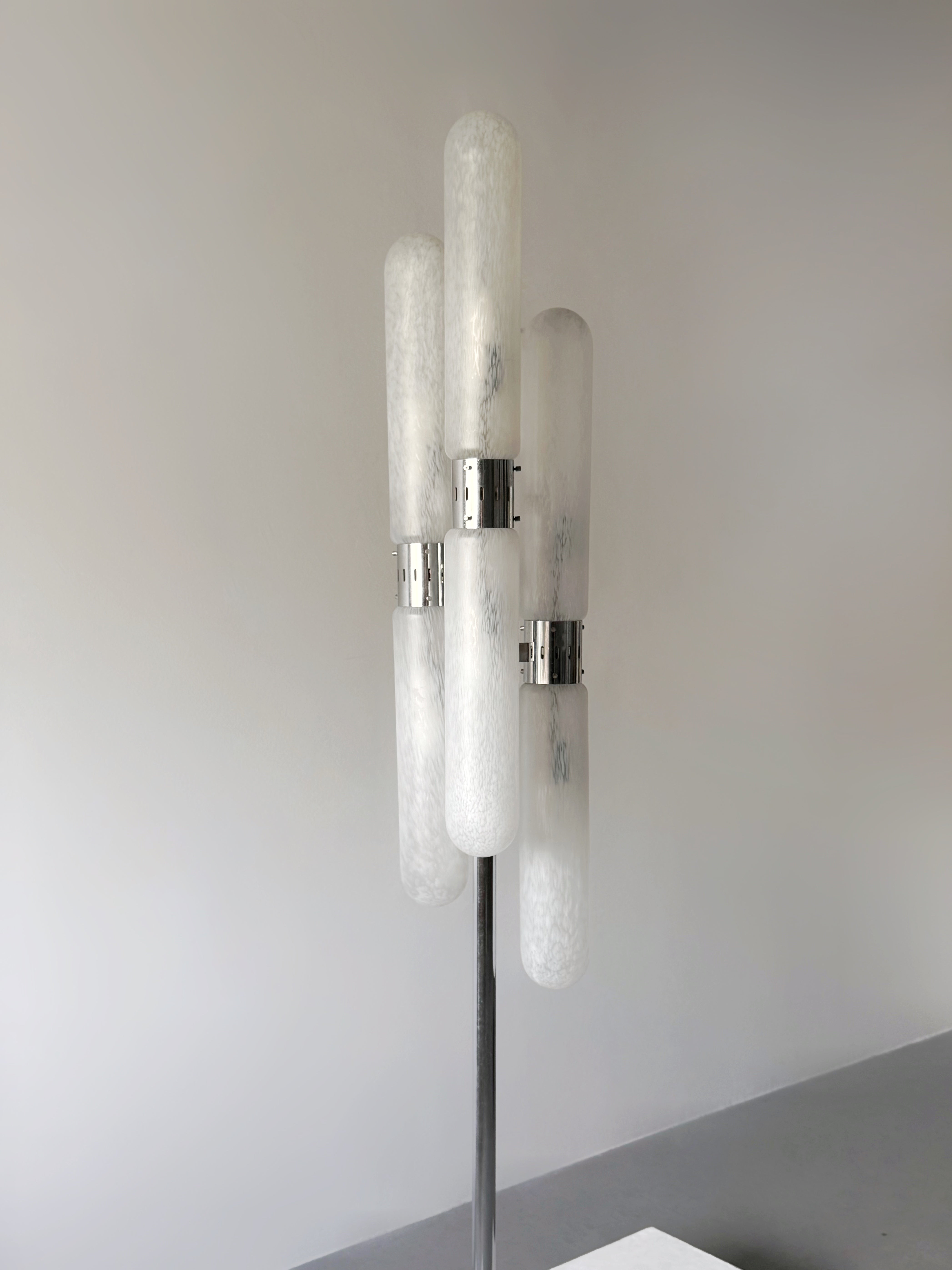 Murano Glass Floor Lamp by Aldo Nason for Mazzega, Italy 1970　　